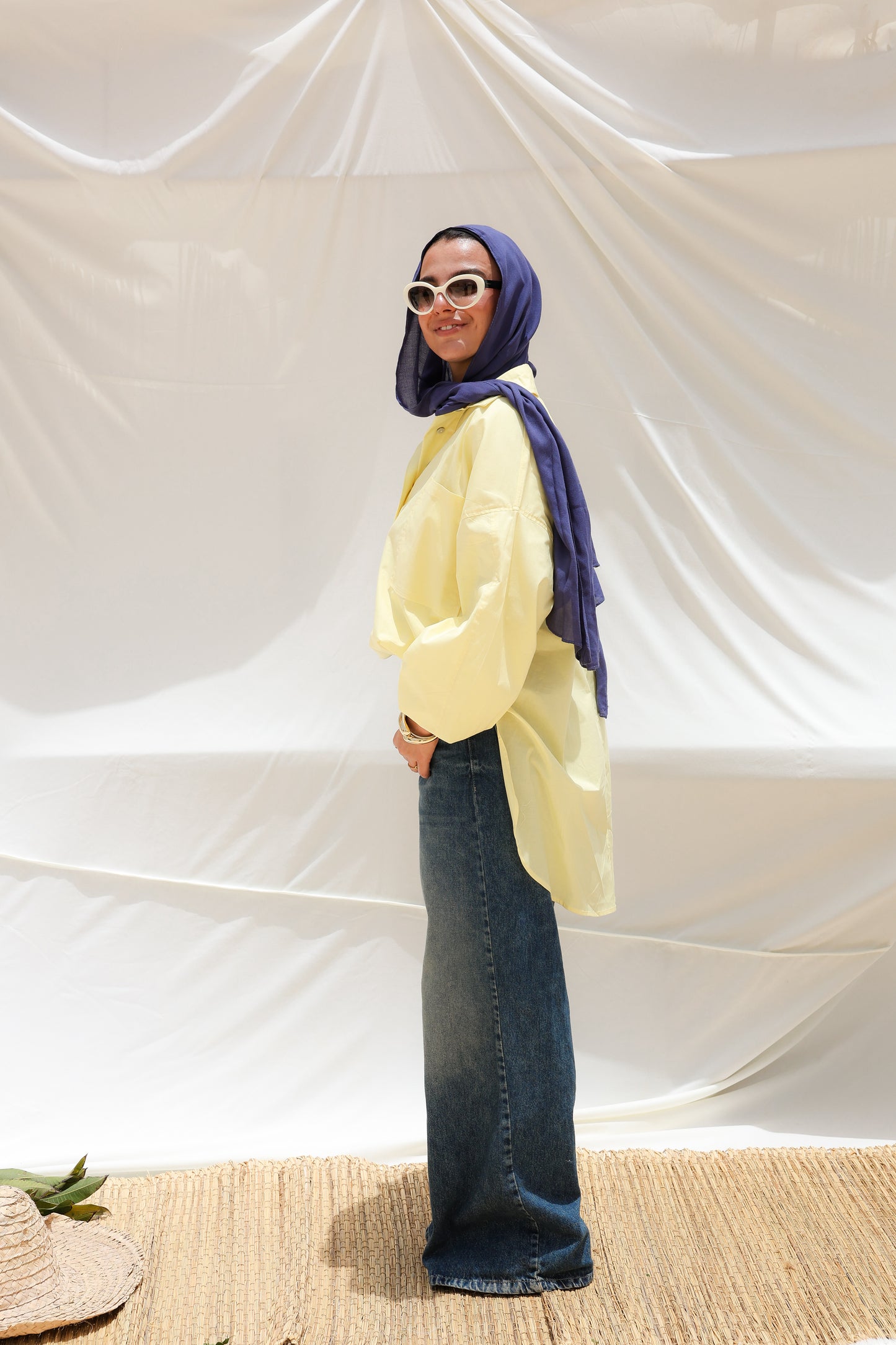 The Popover Popline Shirt in Butter Yellow
