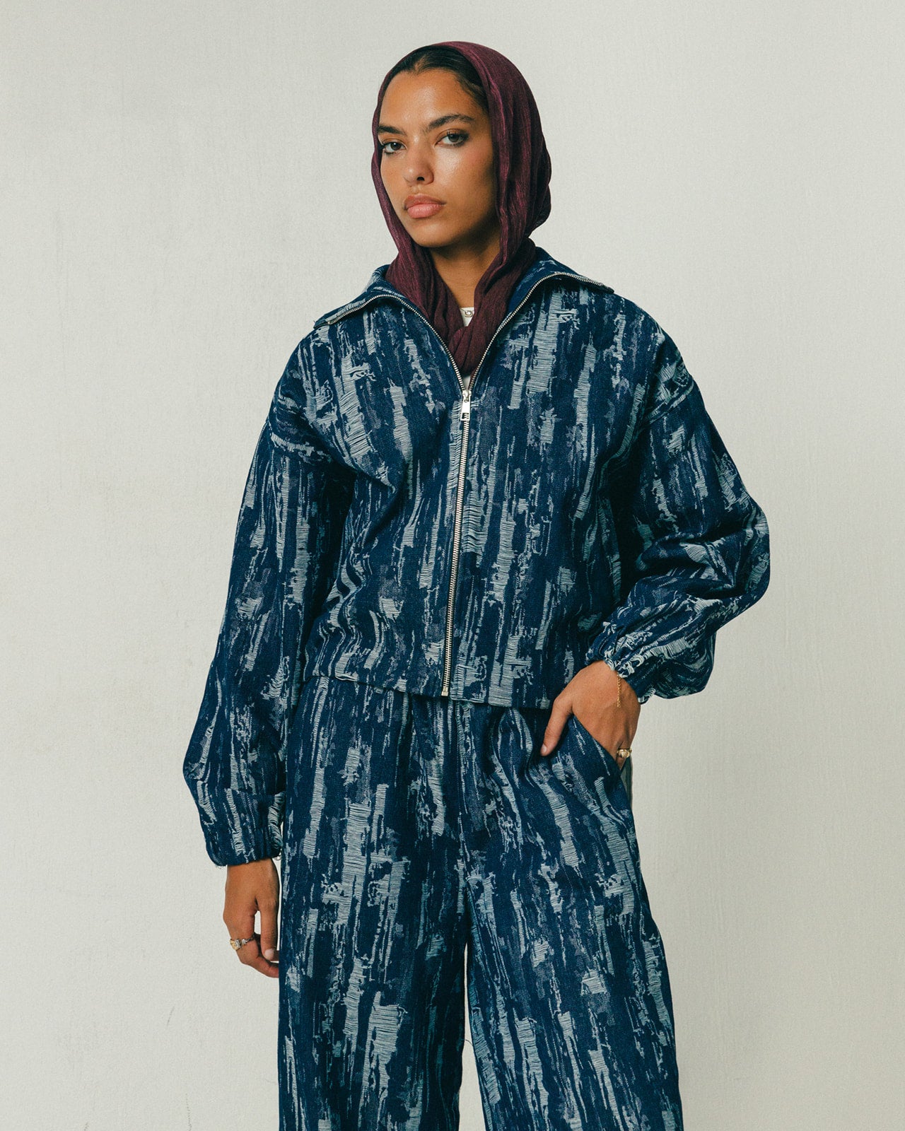 Brushstroke Denim Pants