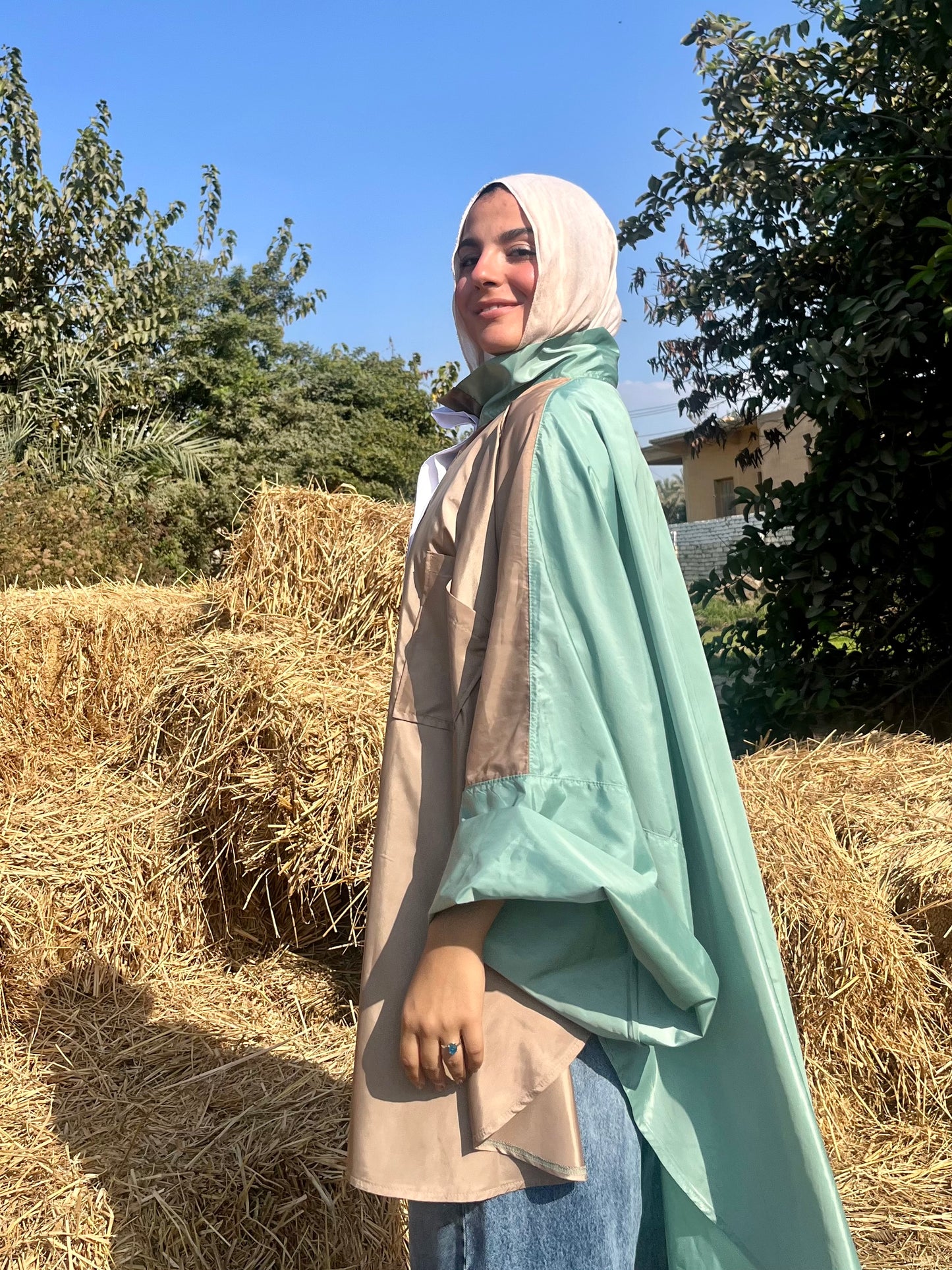 Batwing Waterproof Jacket in Mint