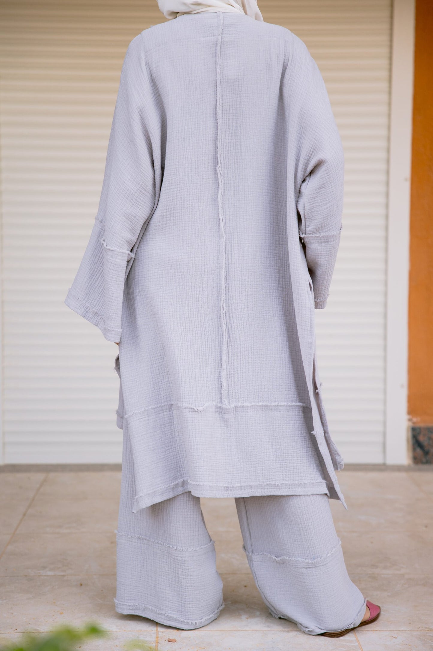 Stitches Cardigan in Grey