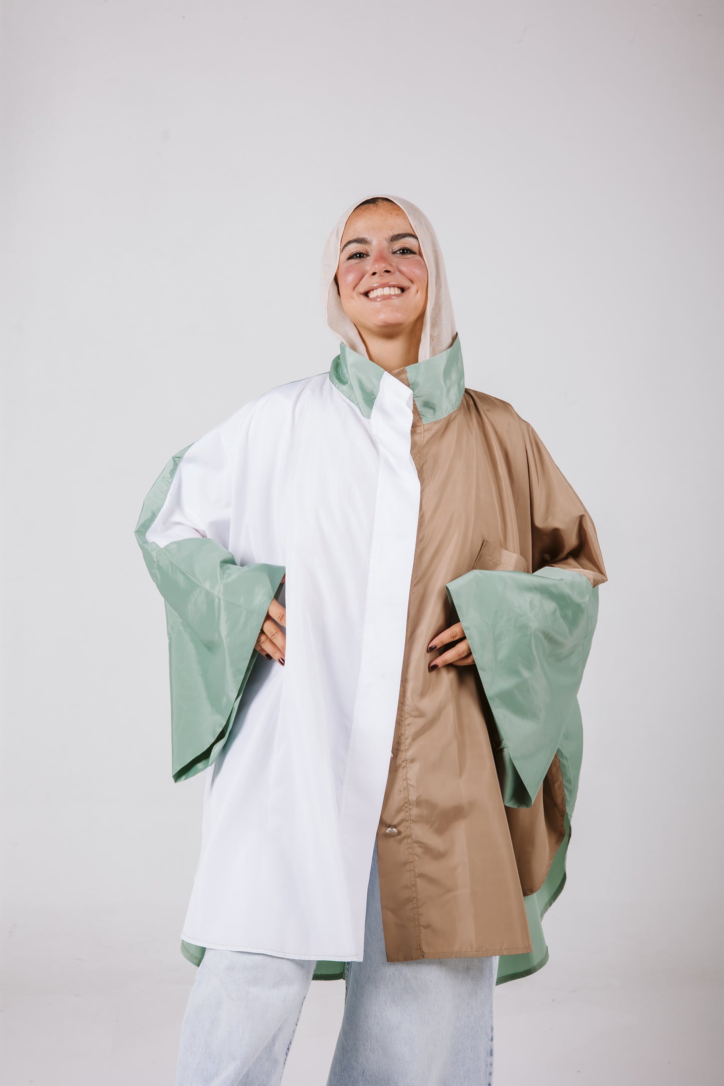 Batwing Waterproof Jacket in Mint