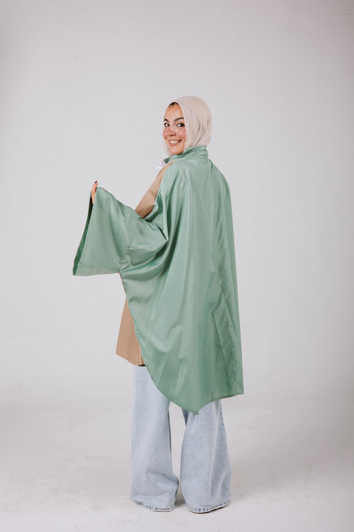 Batwing Waterproof Jacket in Mint