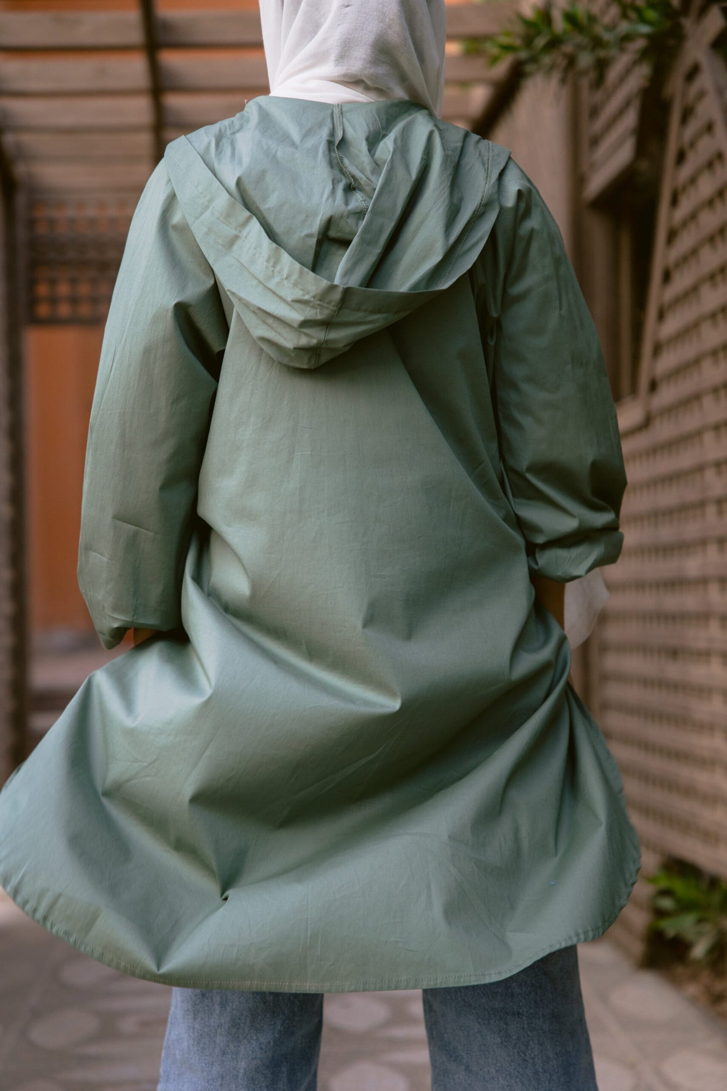 Hoodie Shirt in olive