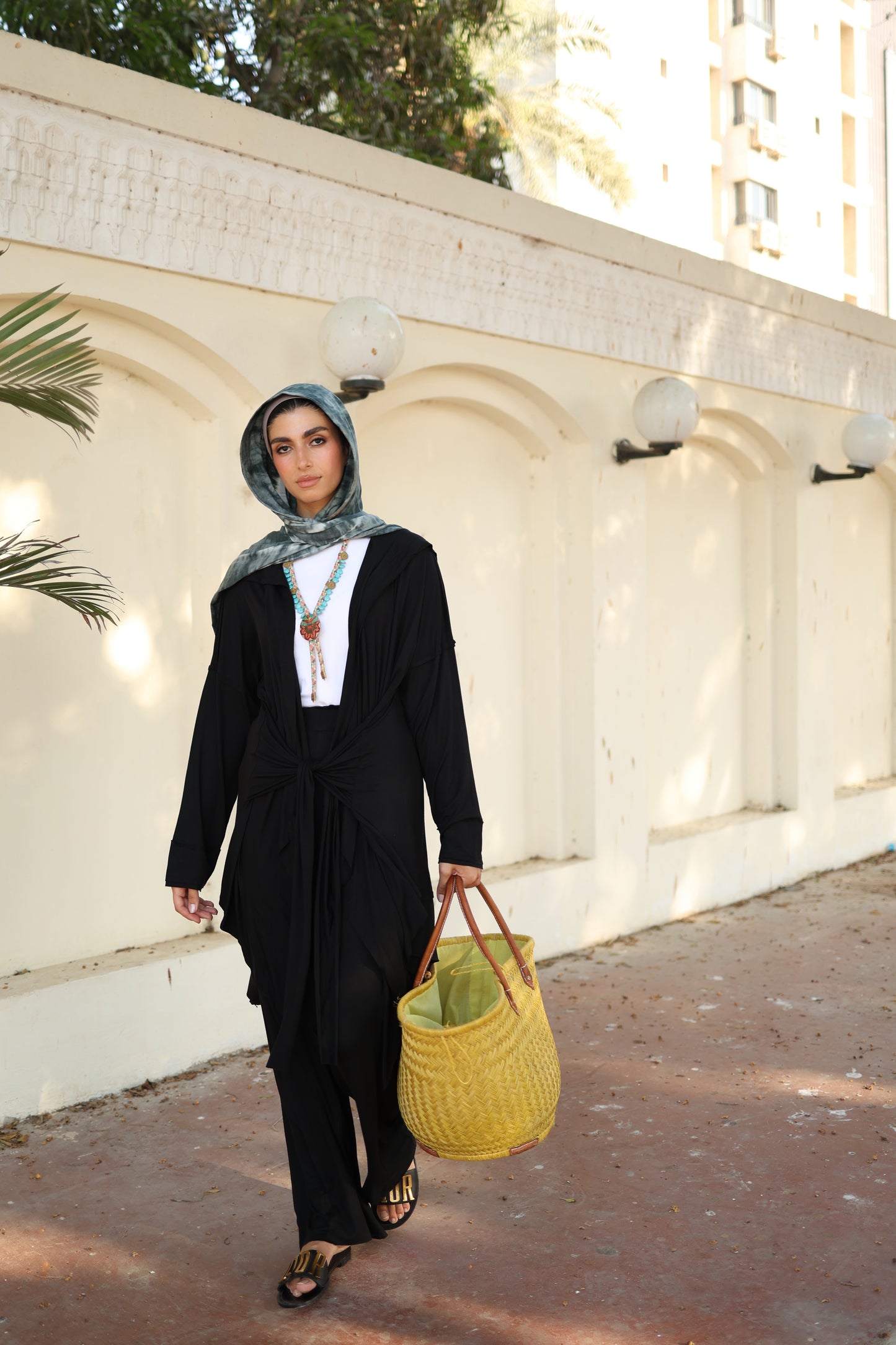 Asymmetrical Wrap Set in Black
