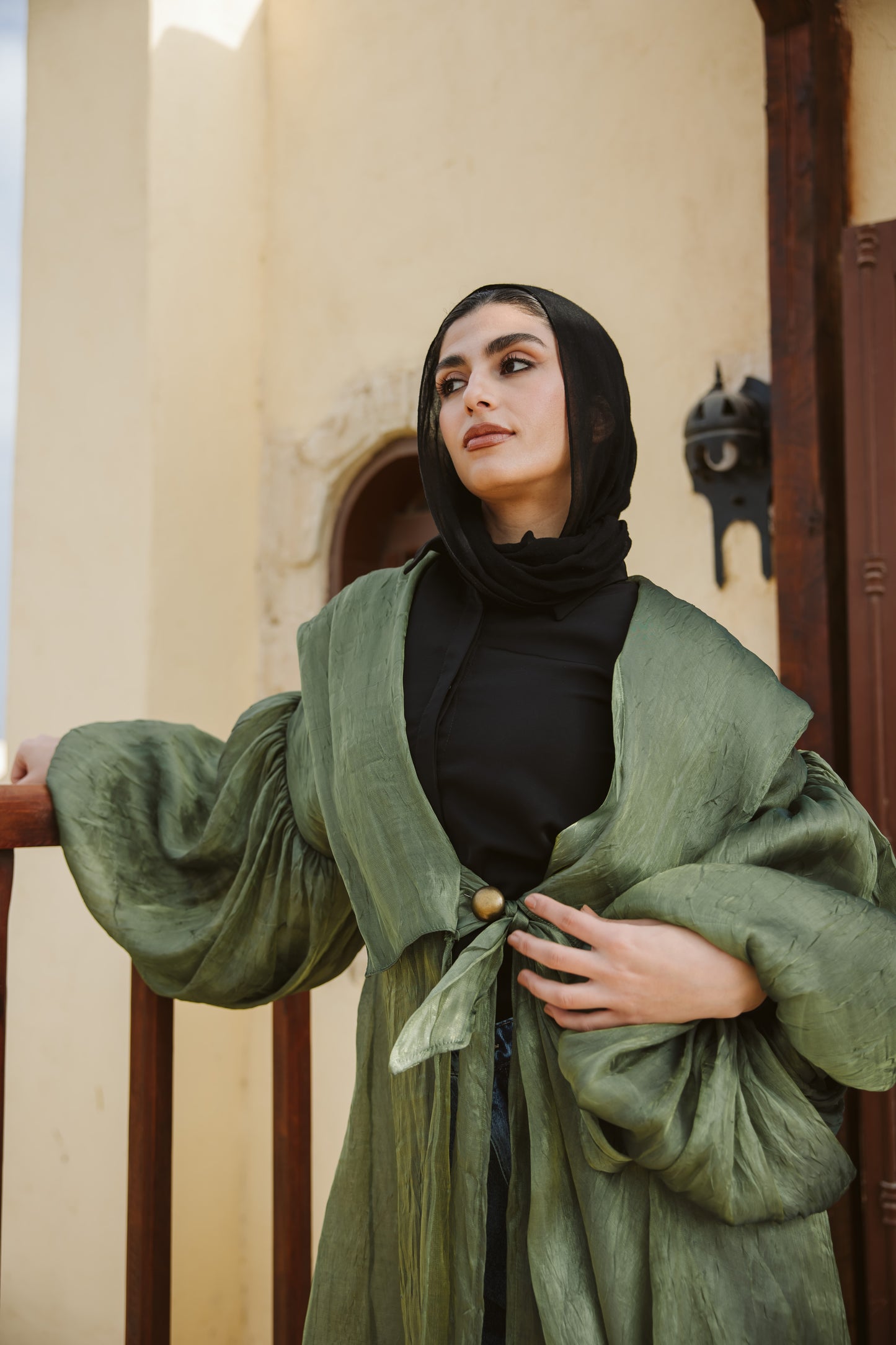 Rawan kimono in Olive