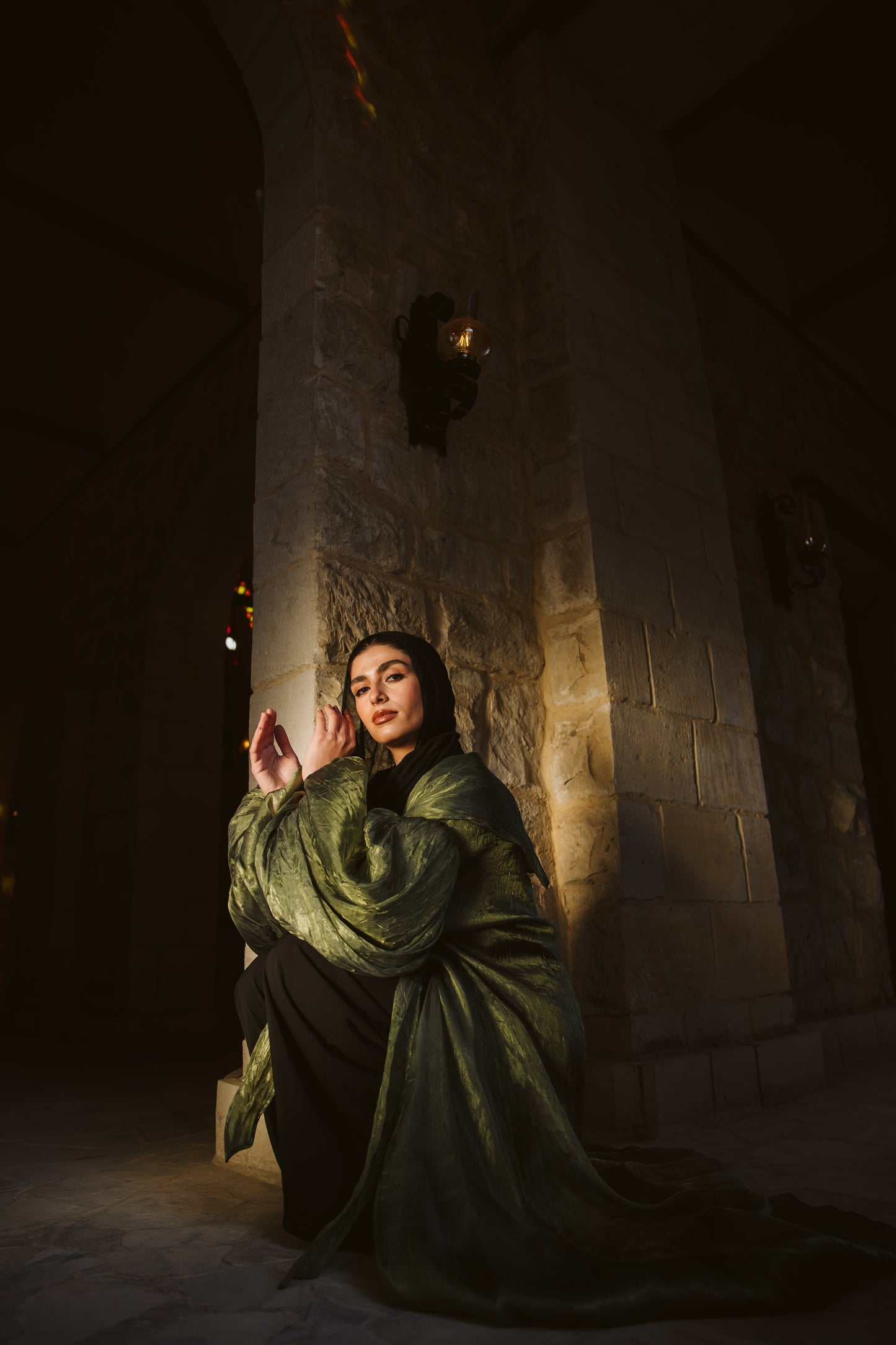 Rawan kimono in Olive