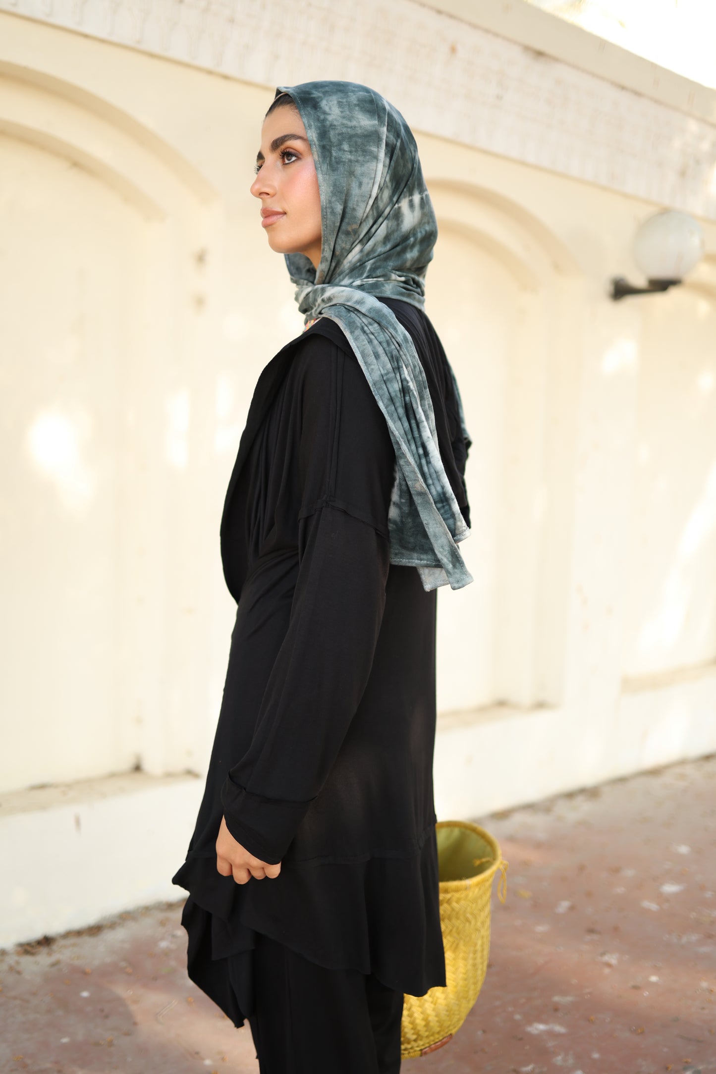 Asymmetrical Wrap Set in Black