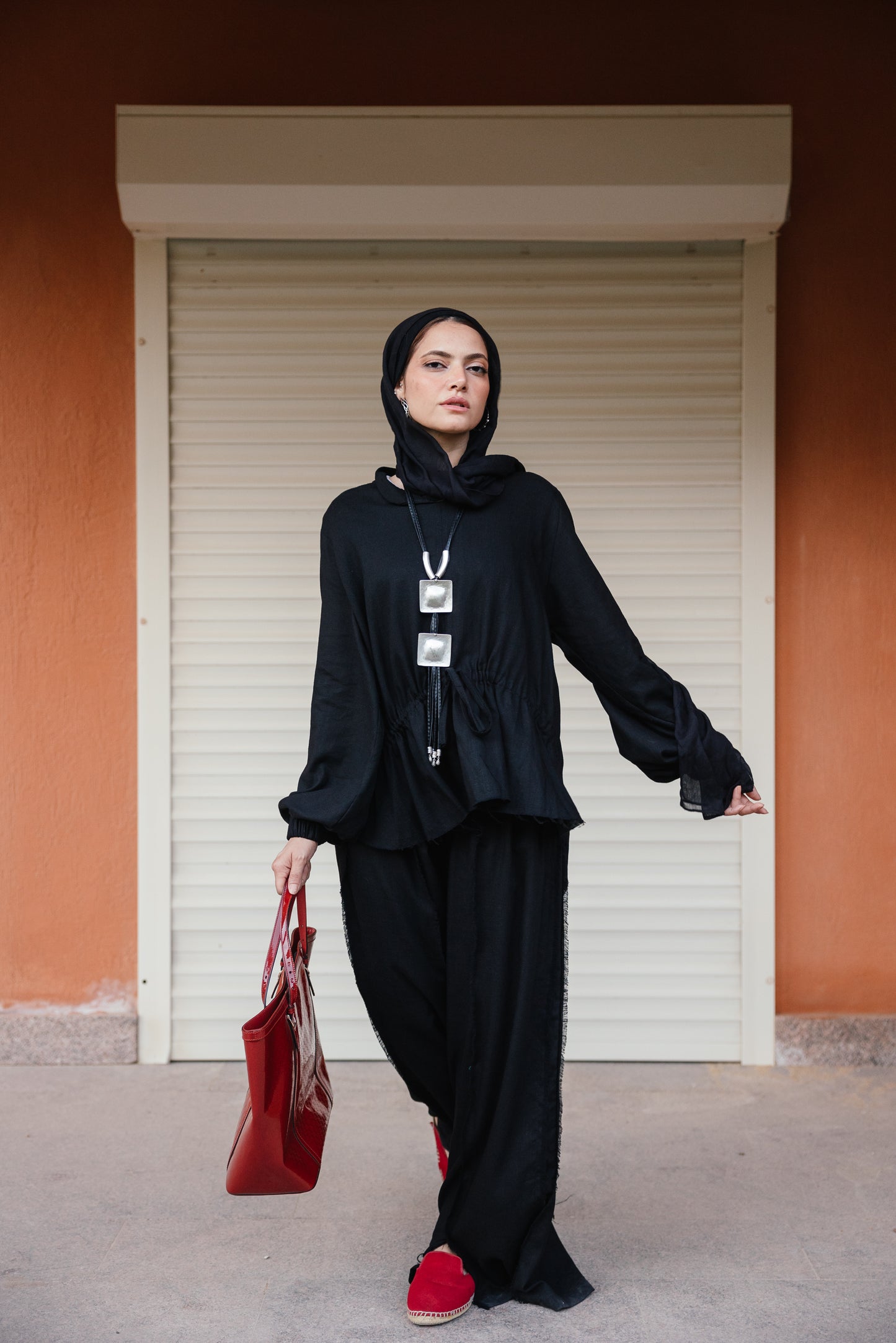Linen Stitches Set in Black