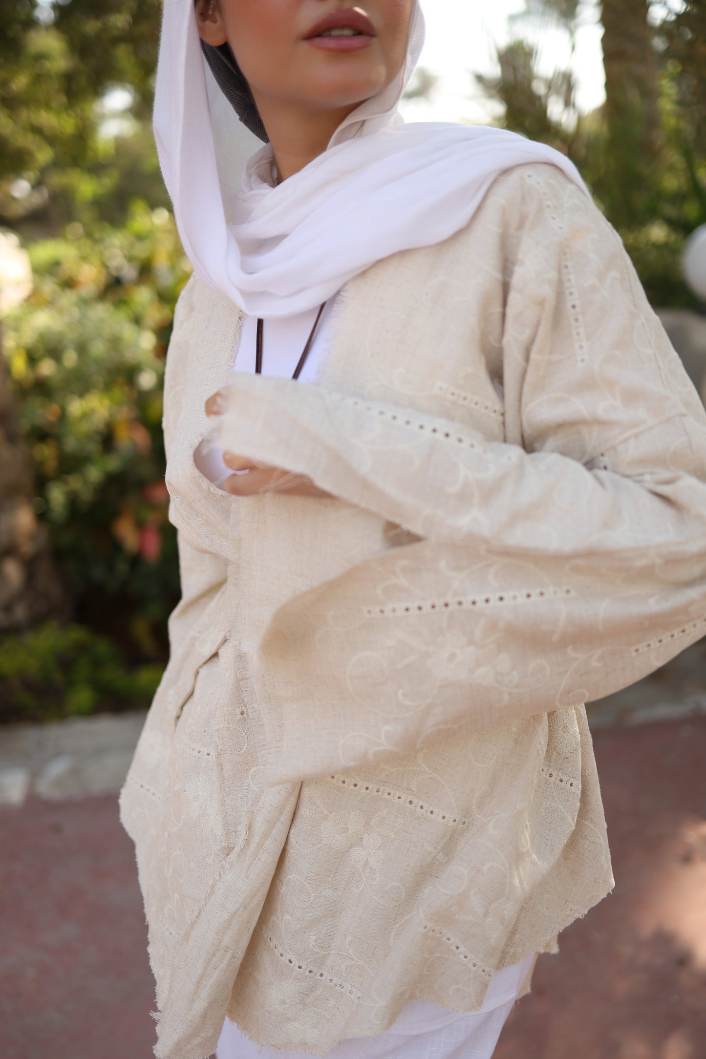 Summer Dunes Linen kimono