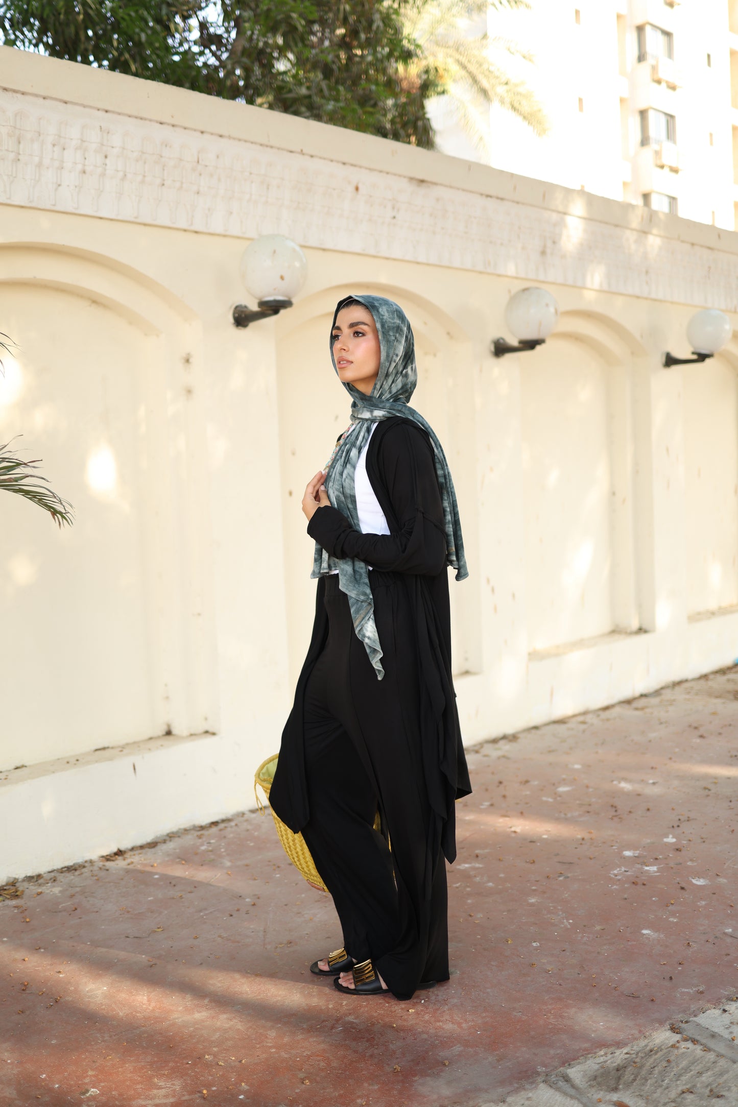 Asymmetrical Wrap Set in Black