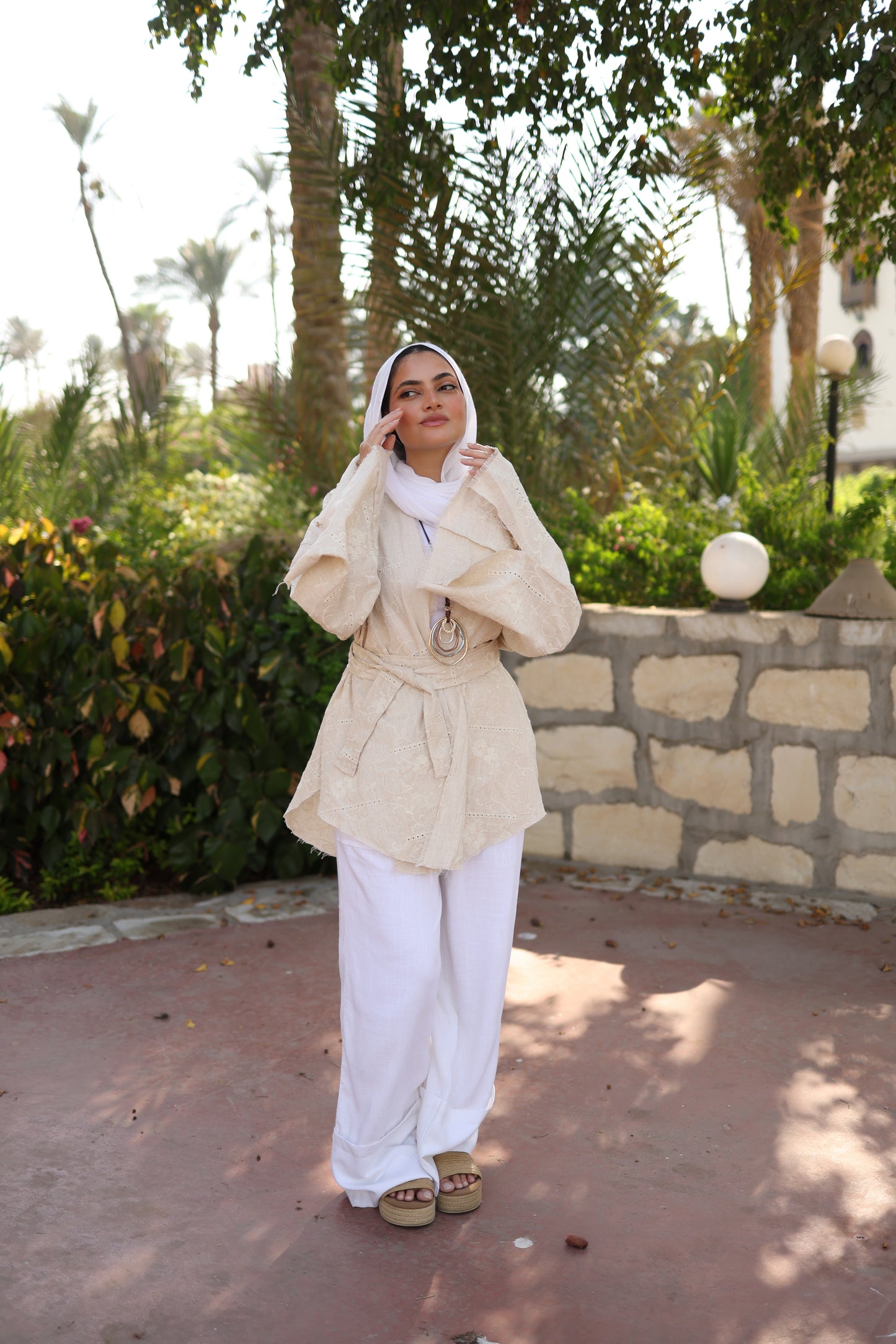 Summer Dunes Linen kimono