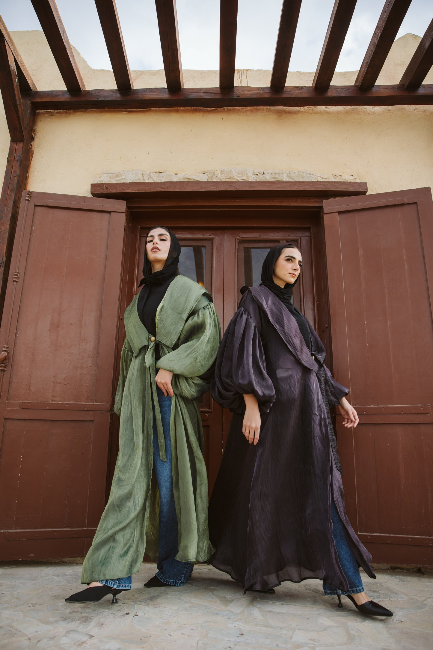 Rawan Kimono in Dark Purple