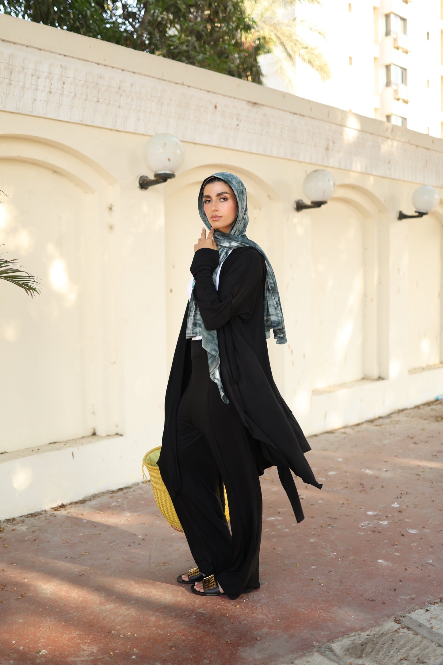 Asymmetrical Wrap Set in Black