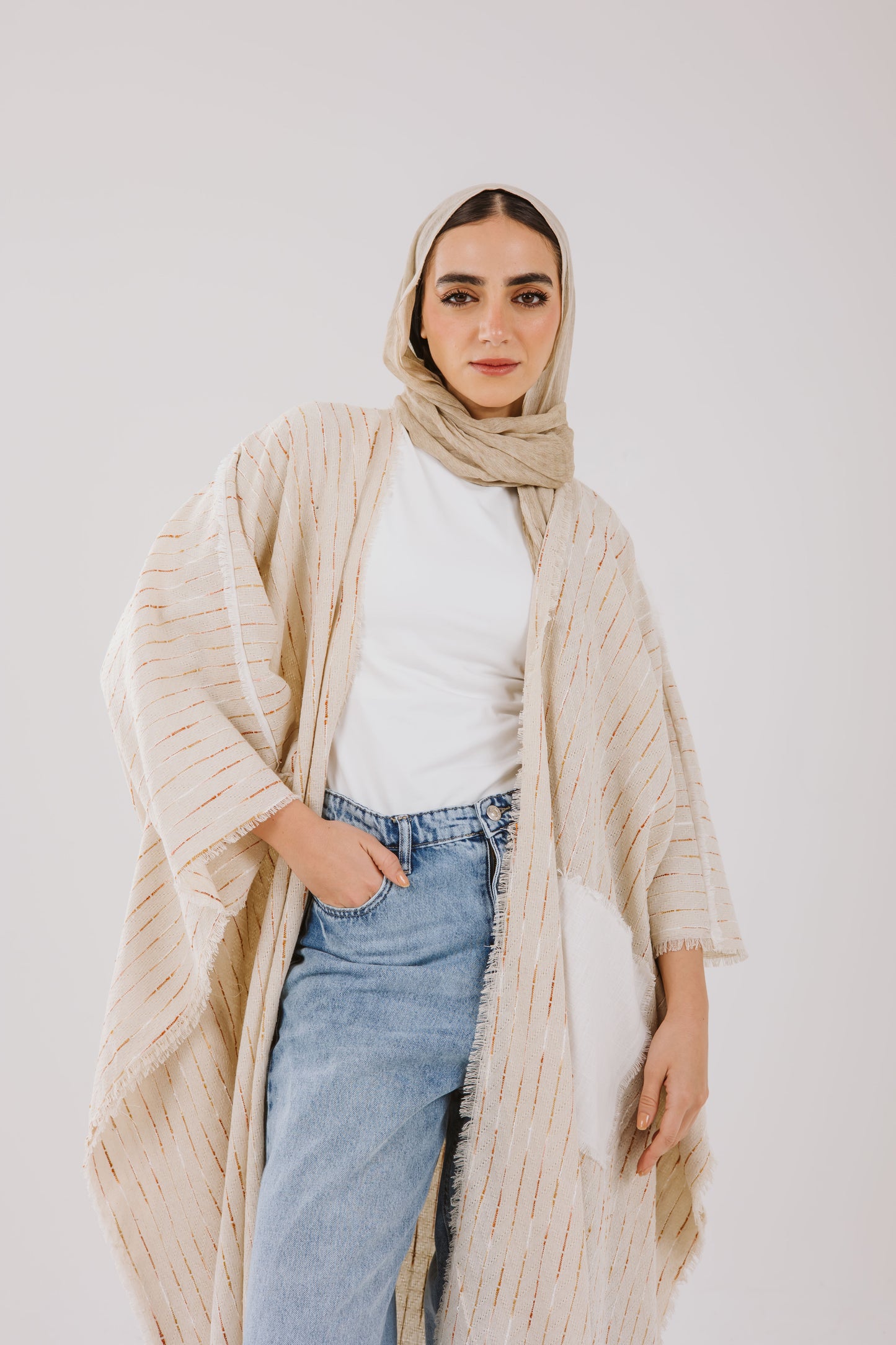 Batwing Linen Cardigan