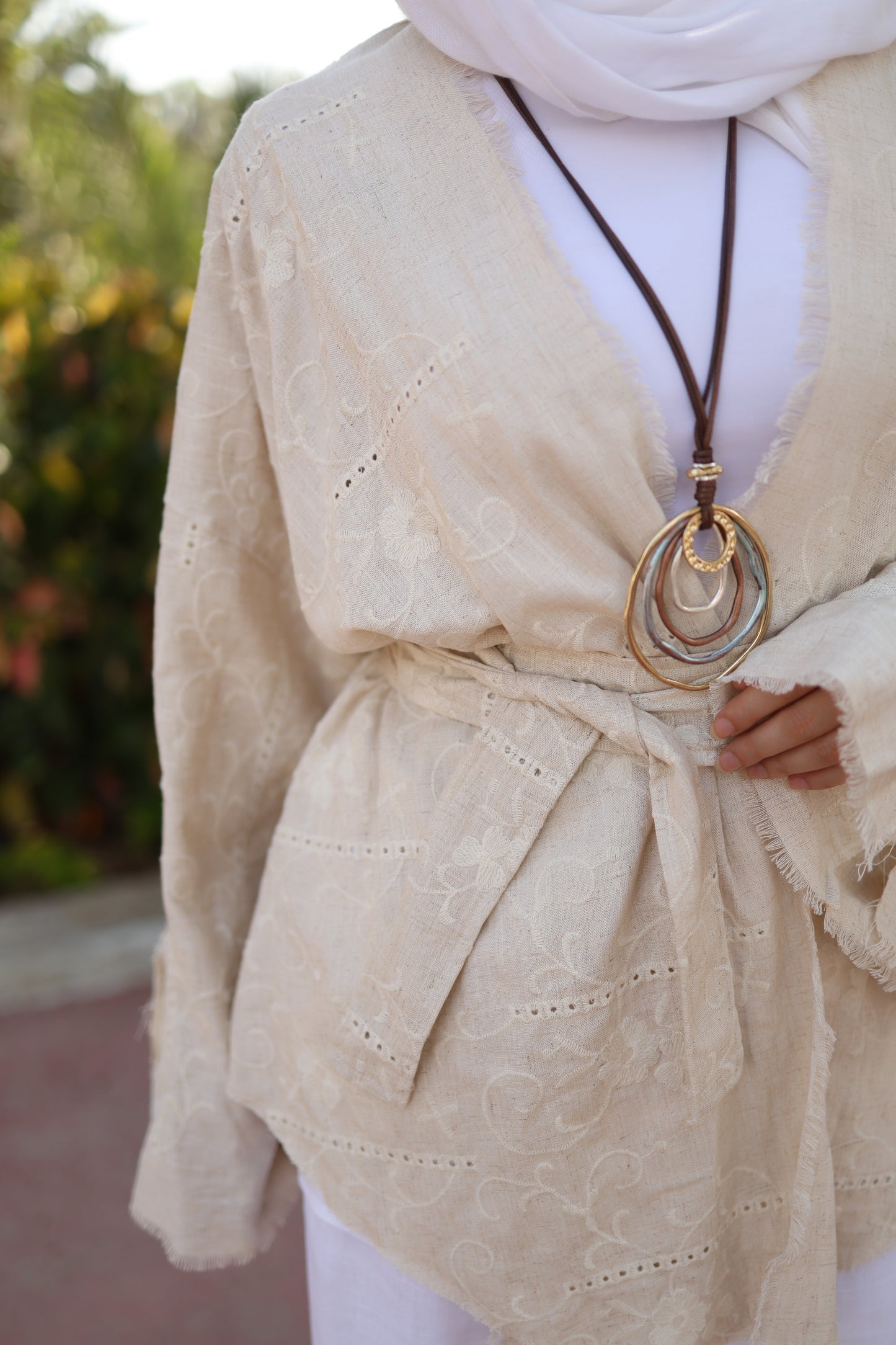Summer Dunes Linen kimono