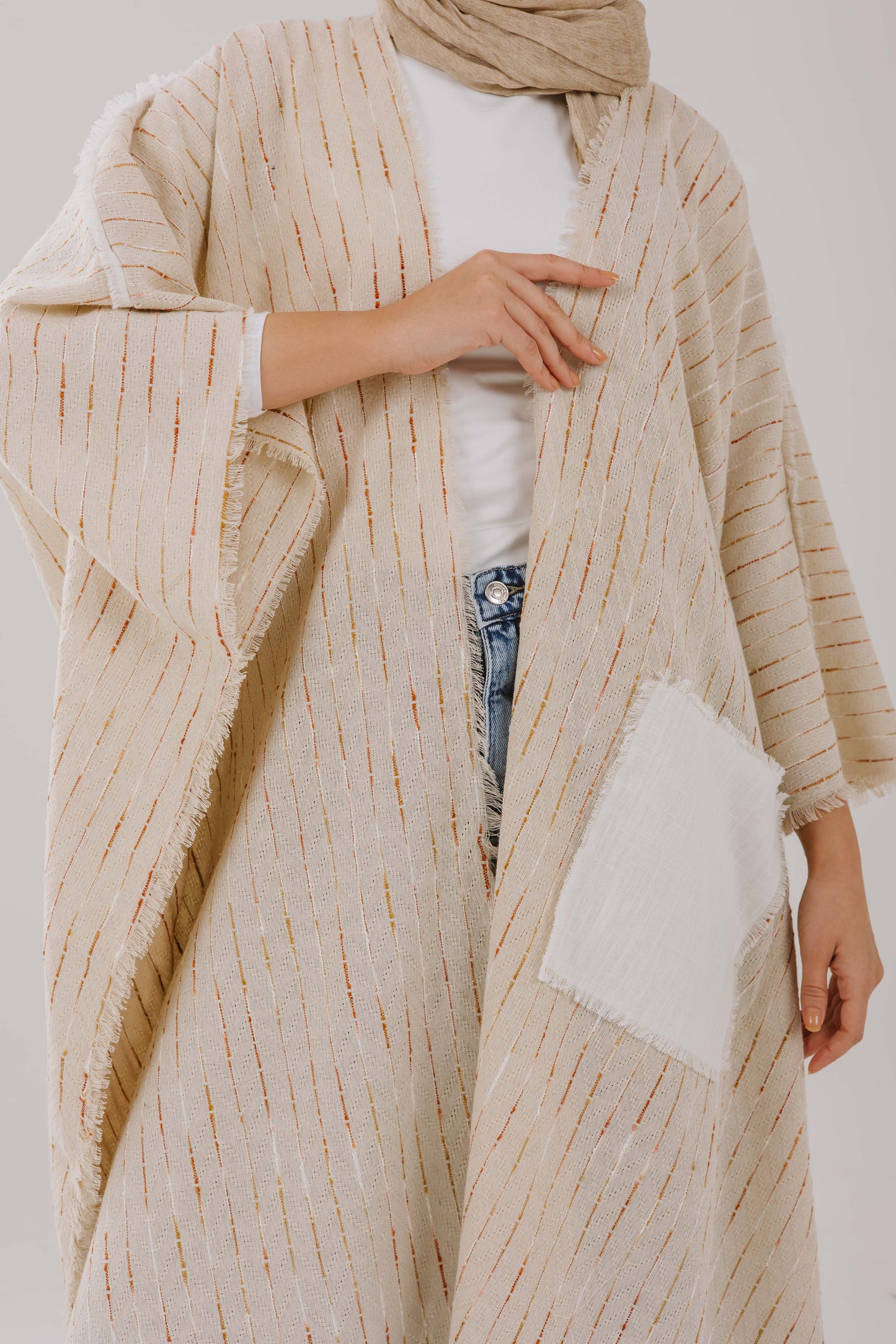 Batwing Linen Cardigan