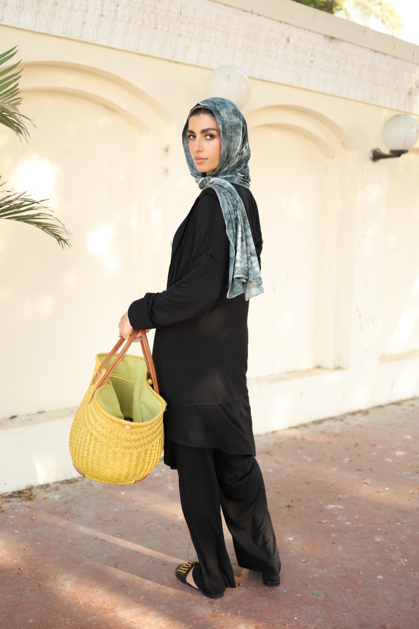 Asymmetrical Wrap Set in Black