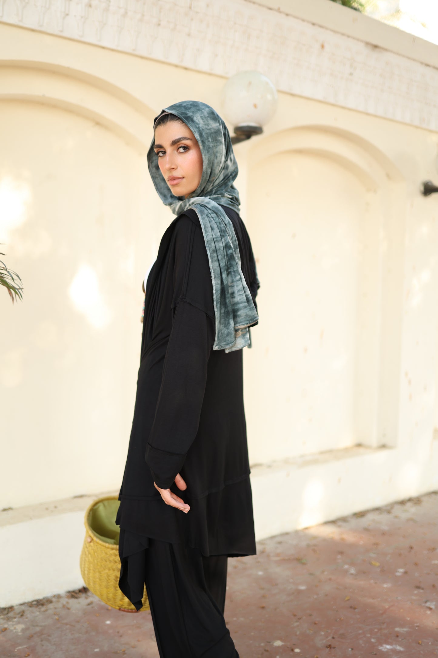 Asymmetrical Wrap Set in Black