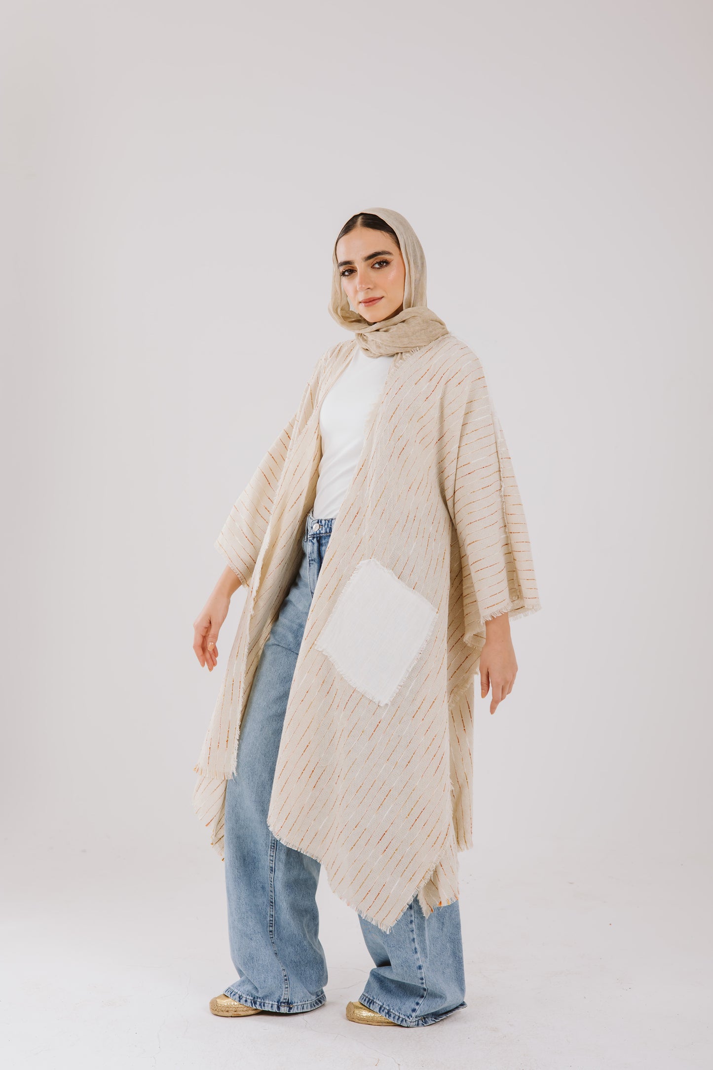 Batwing Linen Cardigan