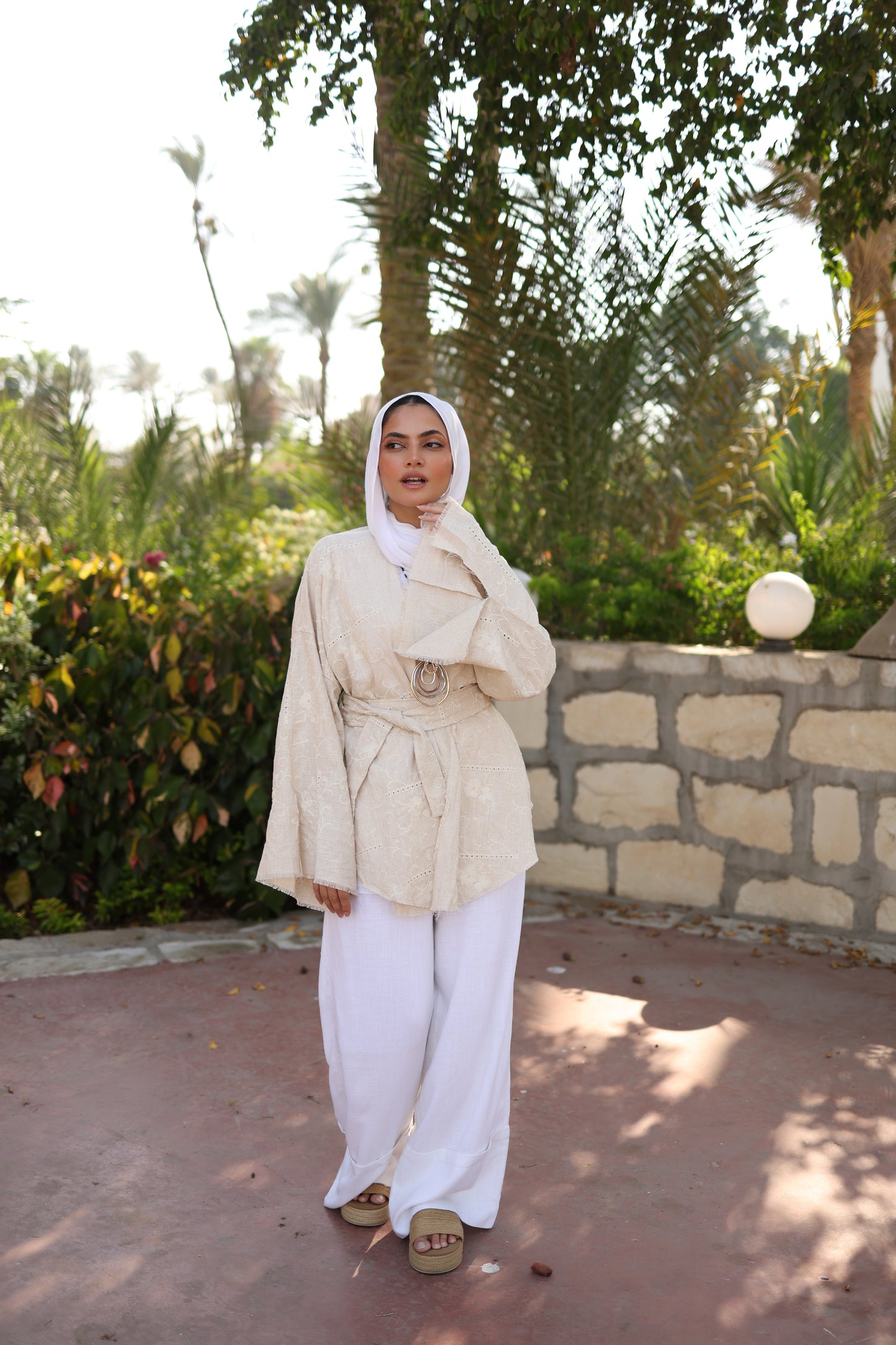 Summer Dunes Linen kimono