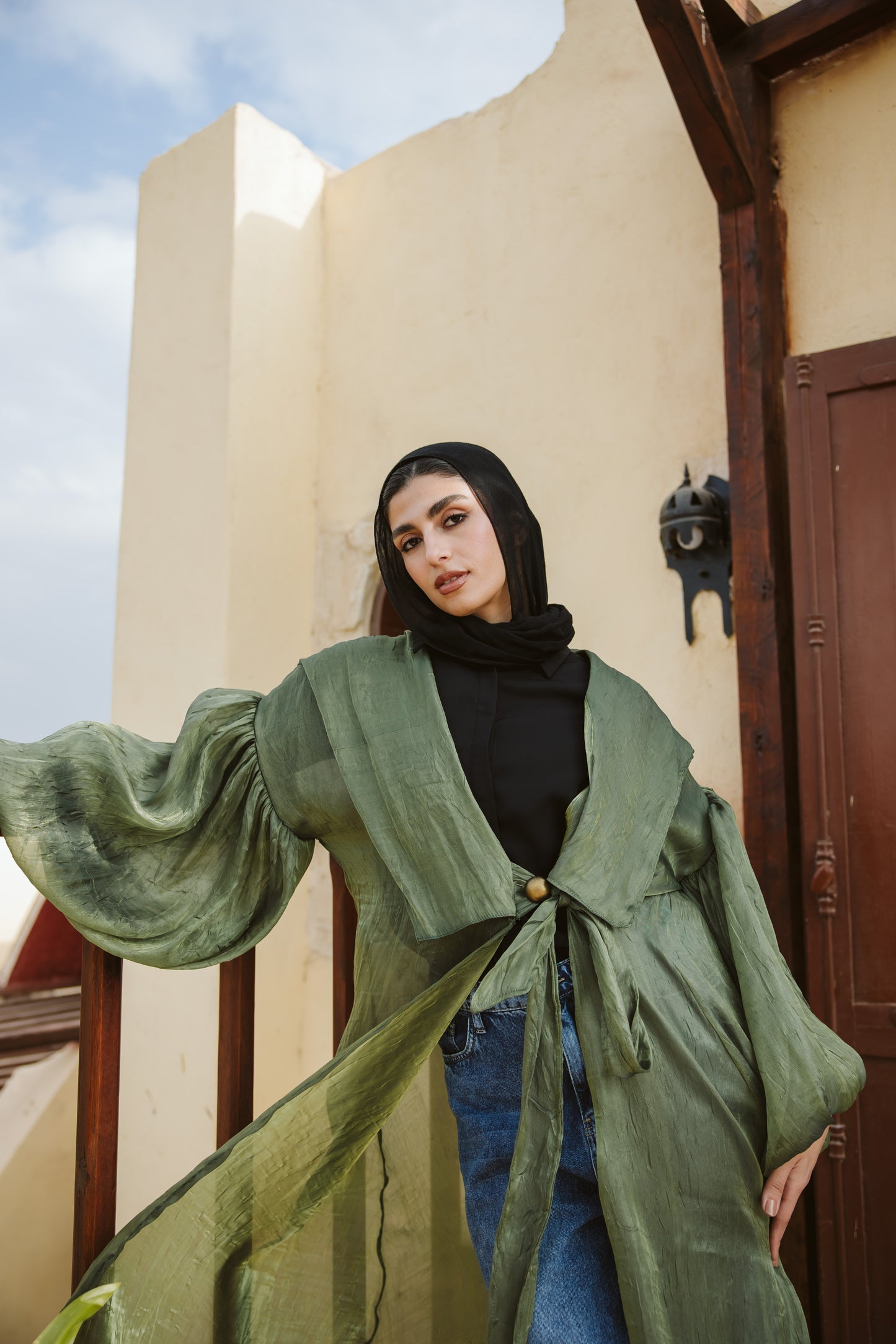 Rawan kimono in Olive