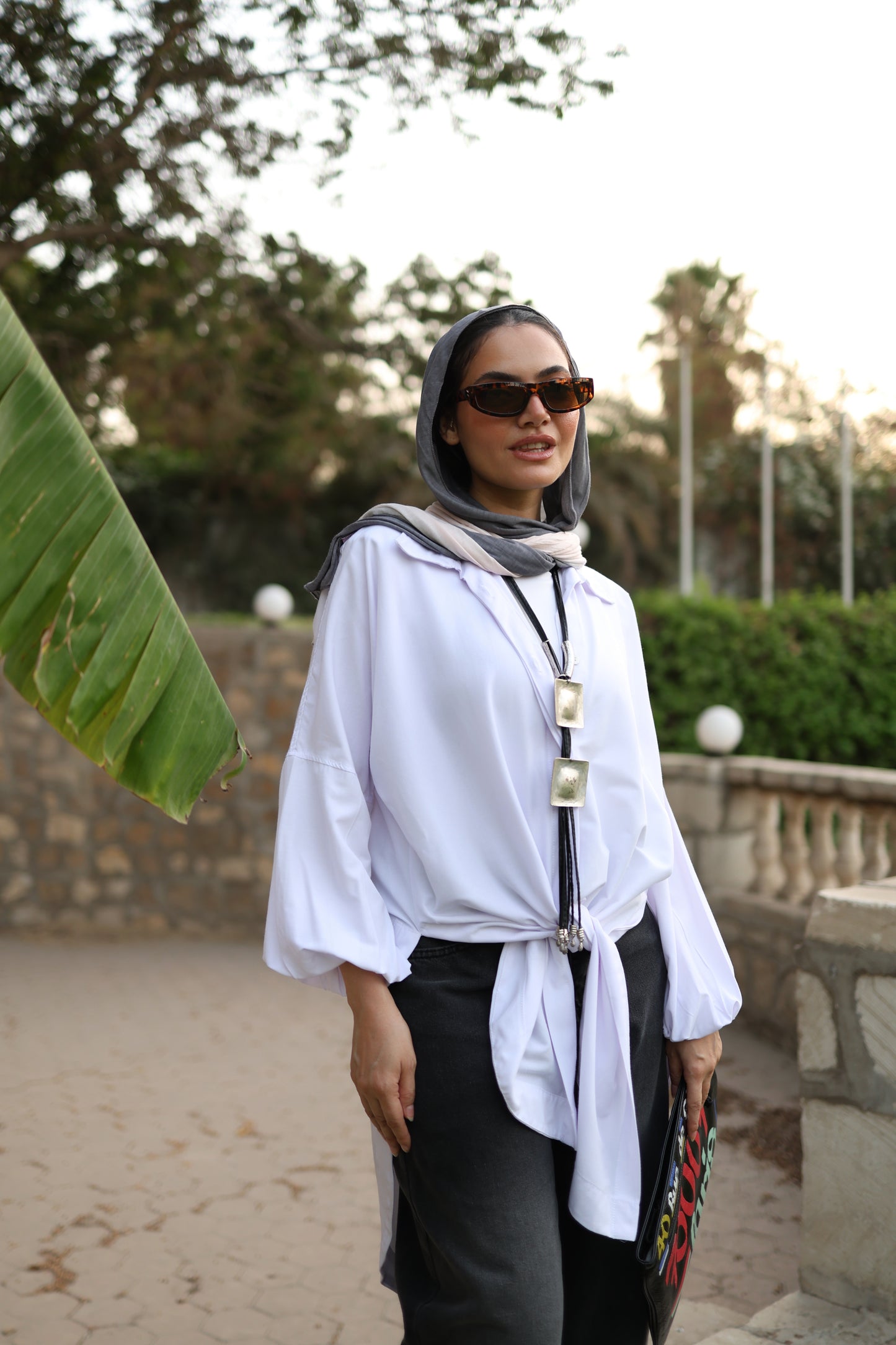Puffy Sleeves Shirt in White