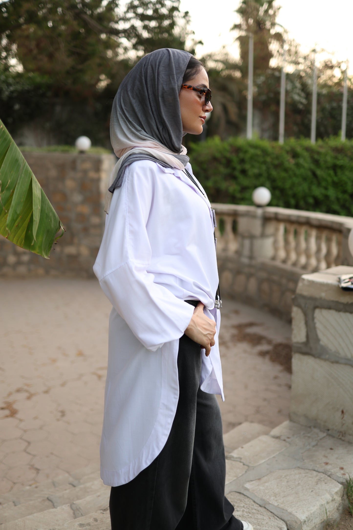 Puffy Sleeves Shirt in White
