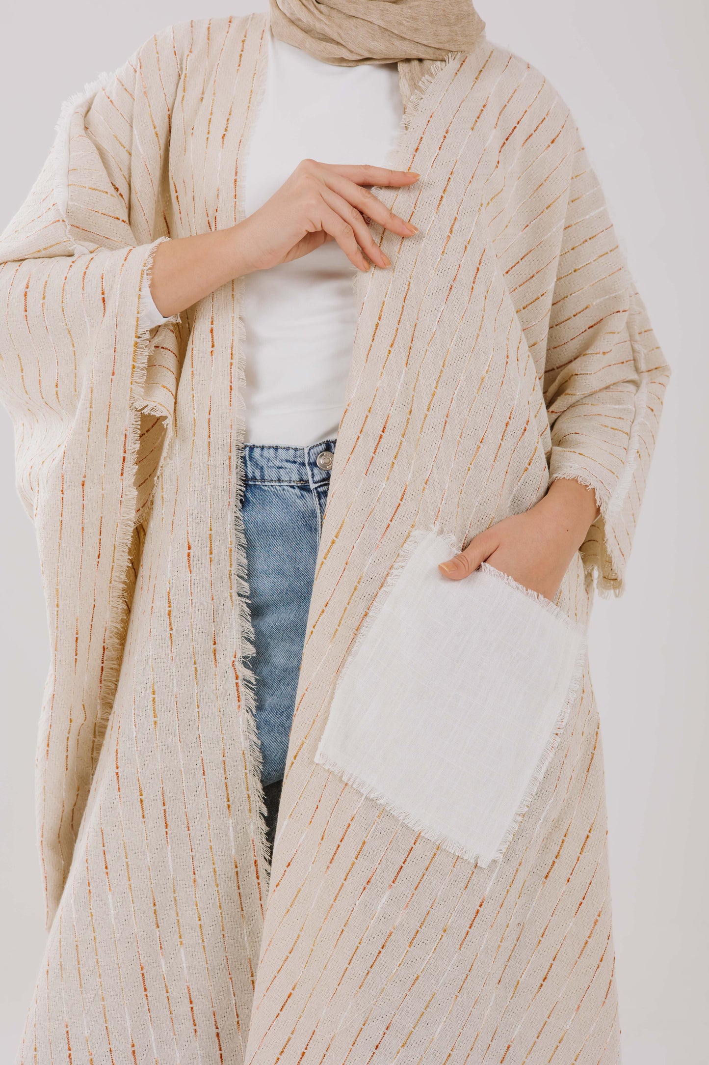 Batwing Linen Cardigan