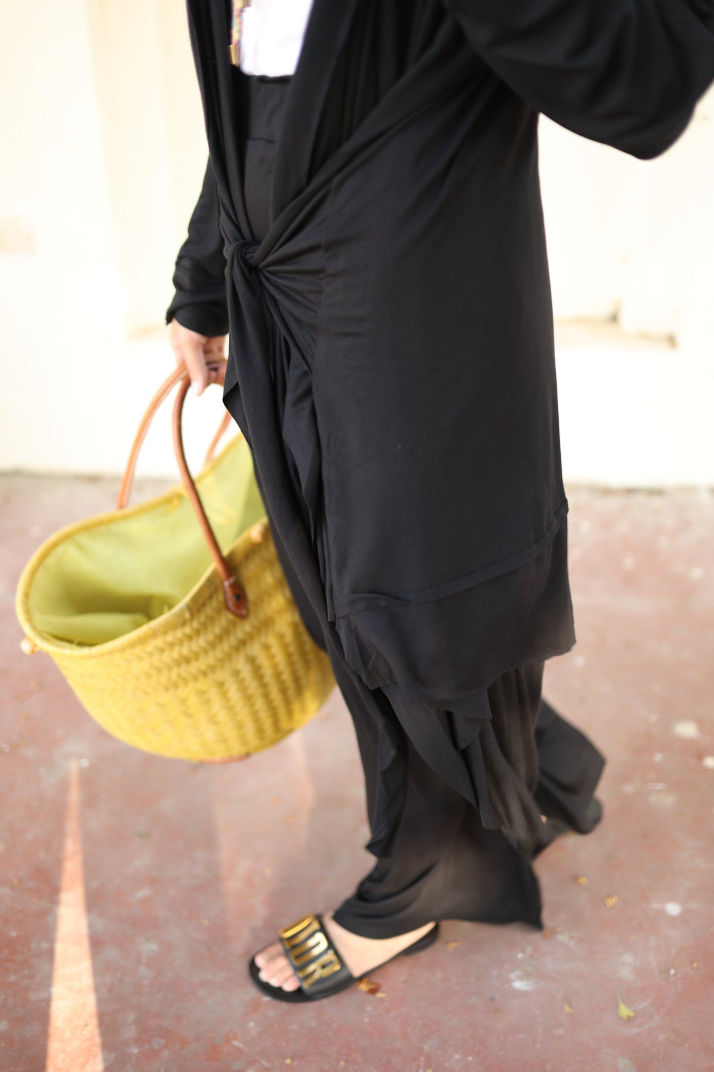 Asymmetrical Wrap Set in Black