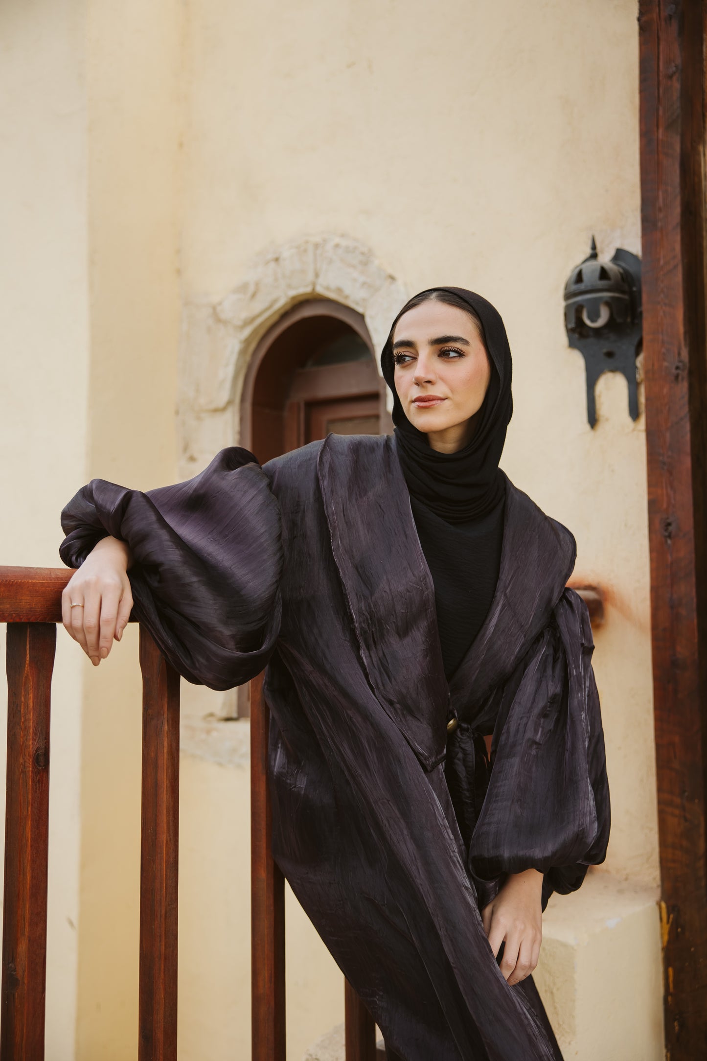 Rawan Kimono in Dark Purple
