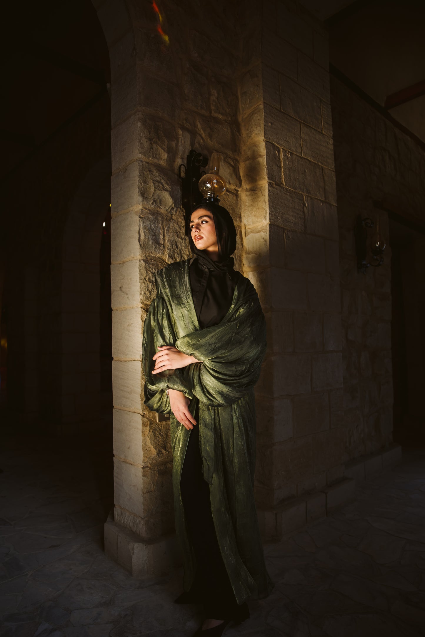 Rawan kimono in Olive