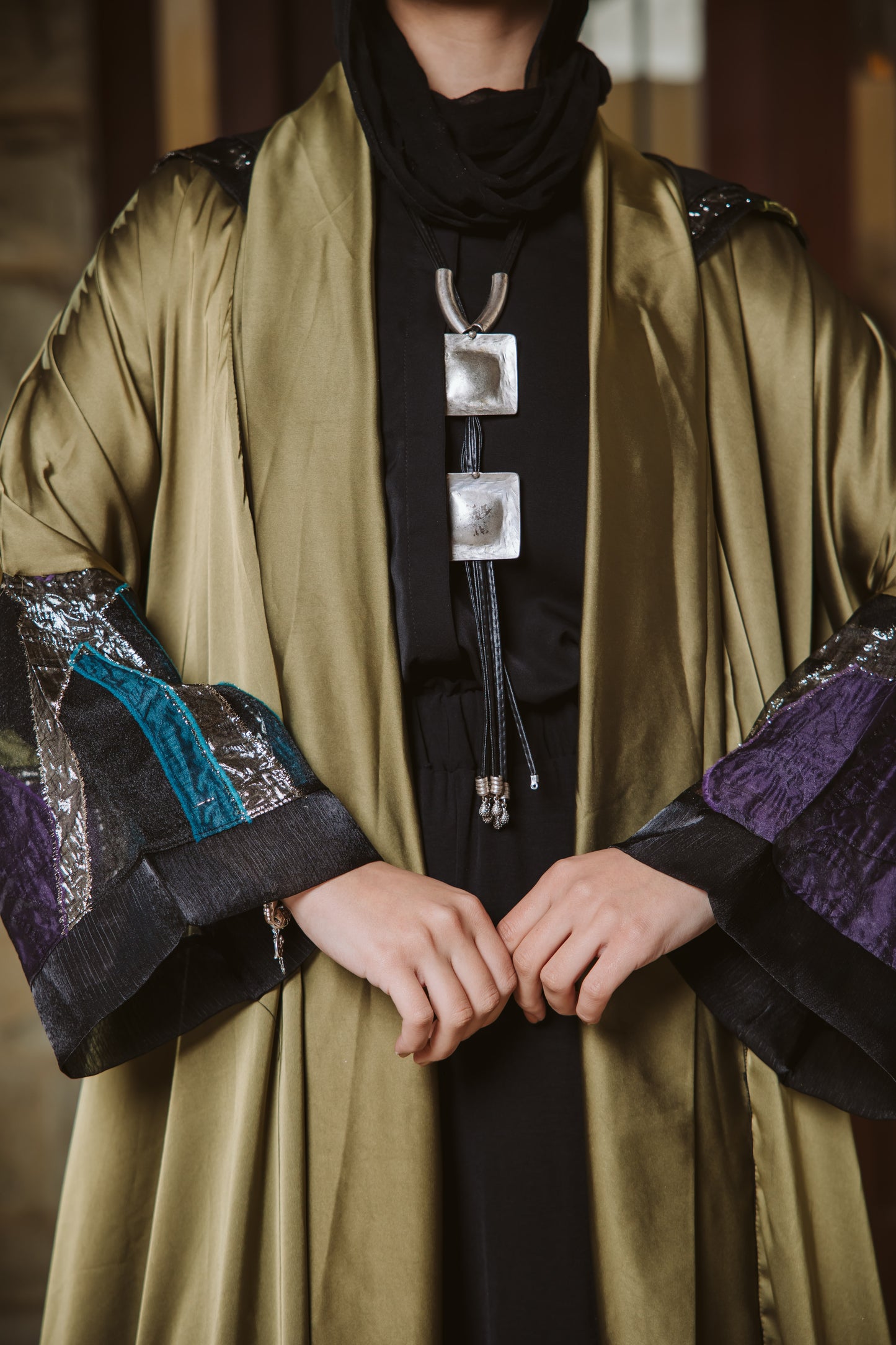 Karam Kaftan in Olive