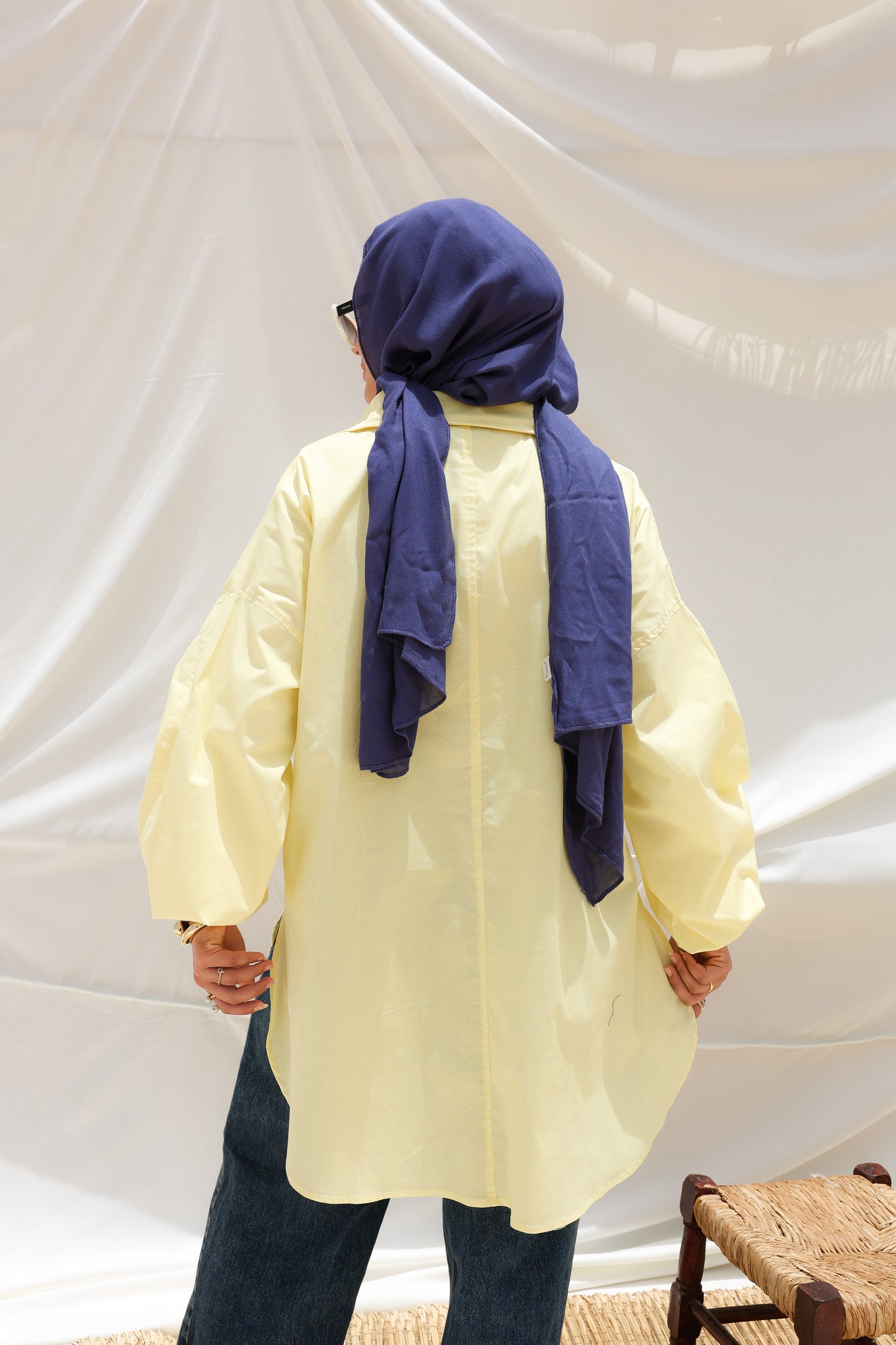 The Popover Popline Shirt in Butter Yellow