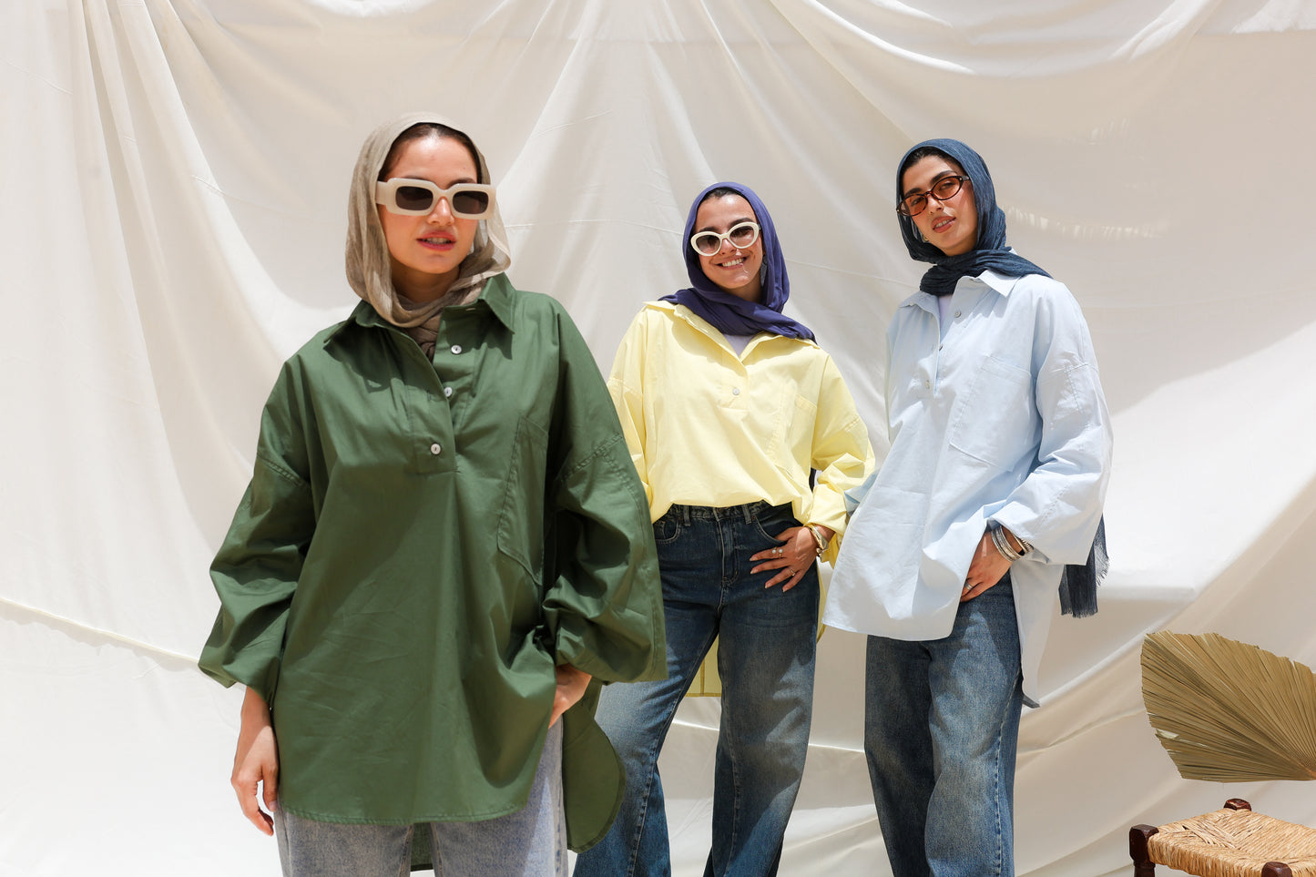 The Popover Popline Shirt in Baby Blue