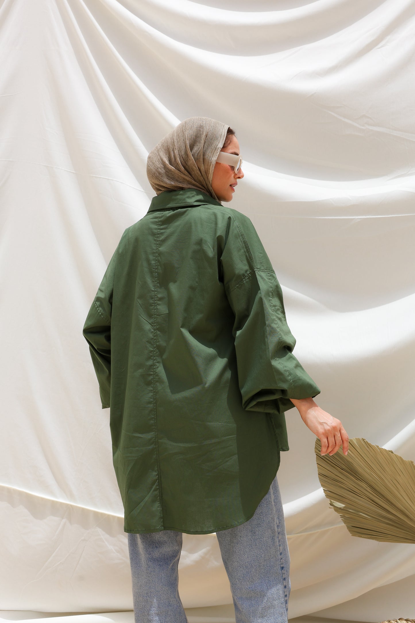 The Popover Popline Shirt in Olive