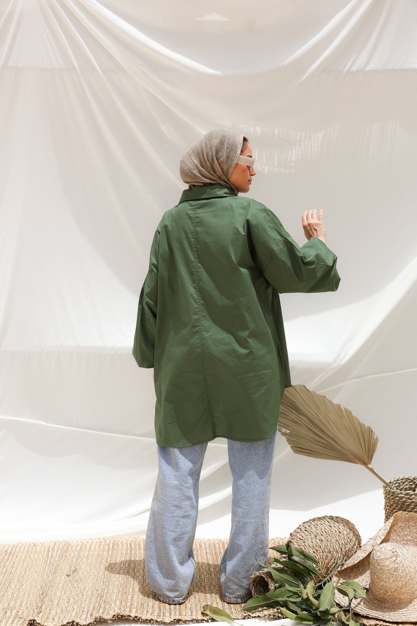The Popover Popline Shirt in Olive