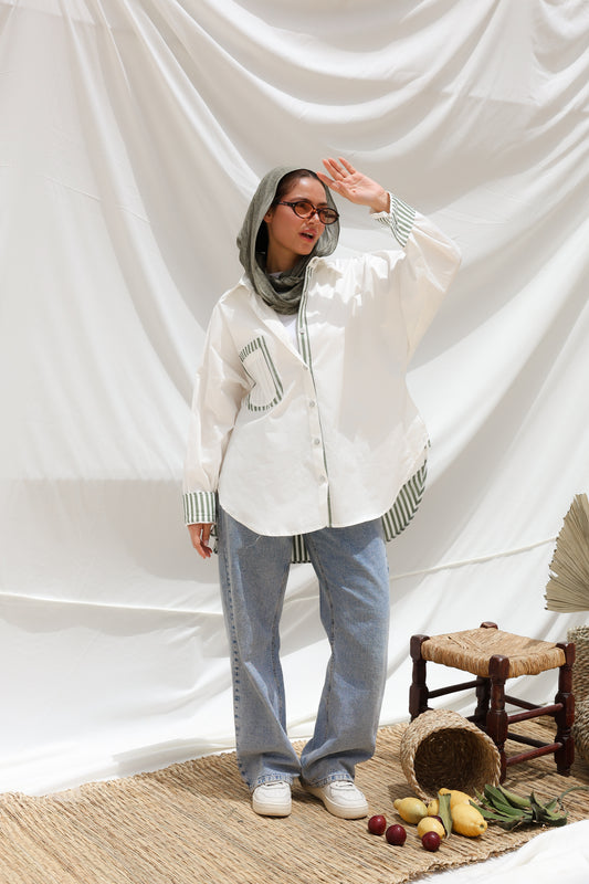 The Sage Stripes Shirt