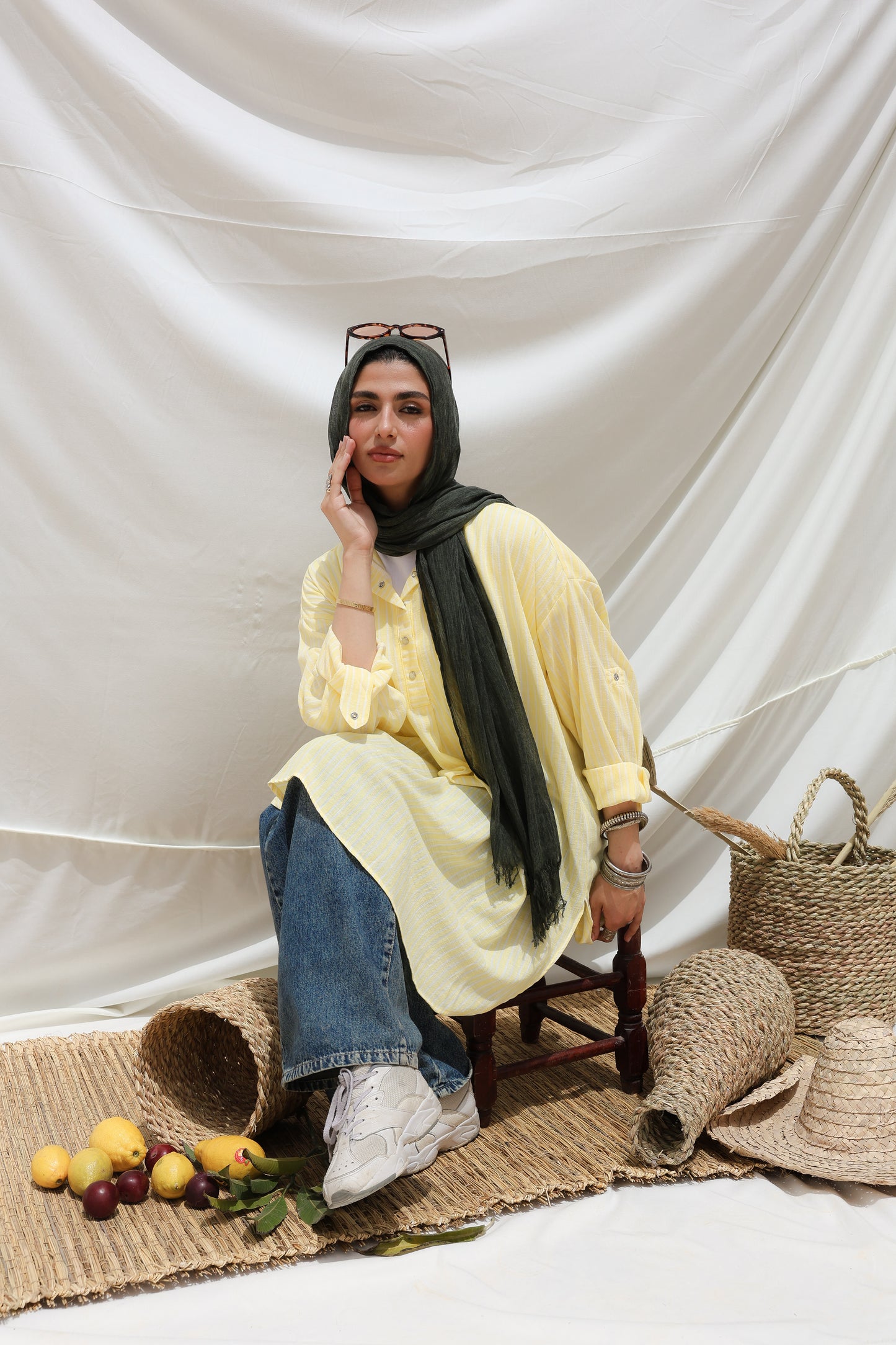 Breeze High Low Top in Yellow