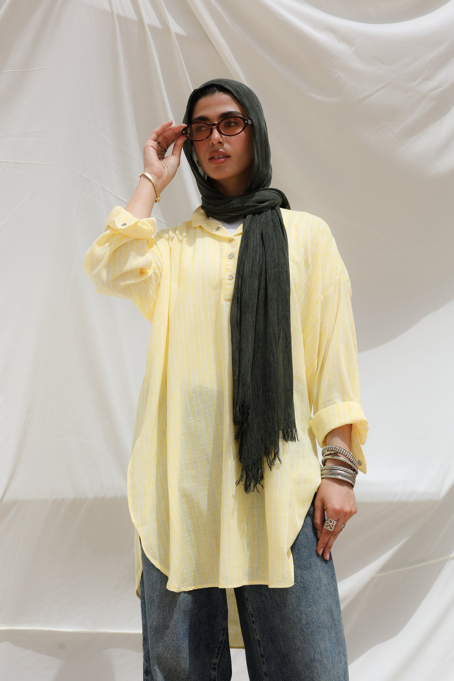 Breeze High Low Top in Yellow