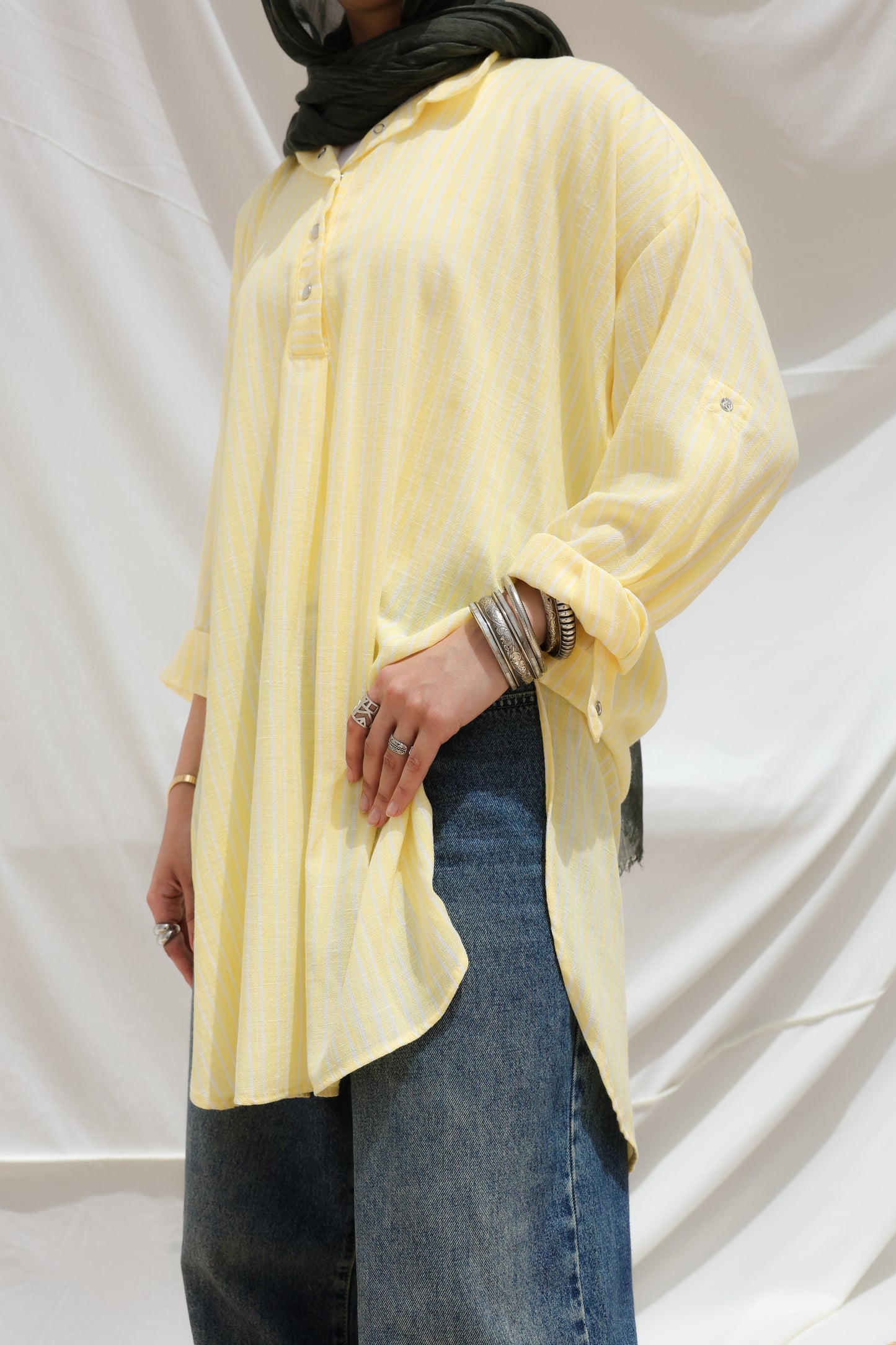 Breeze High Low Top in Yellow