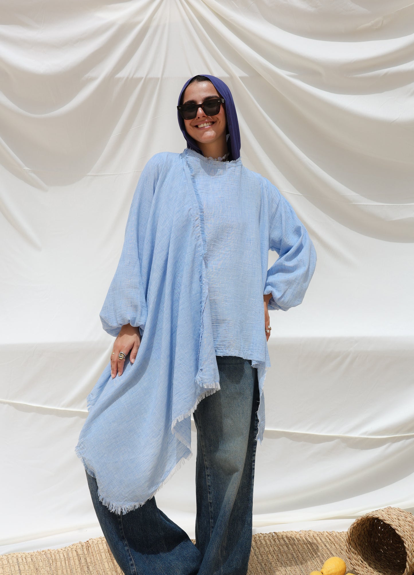 The Move Top in Baby Blue