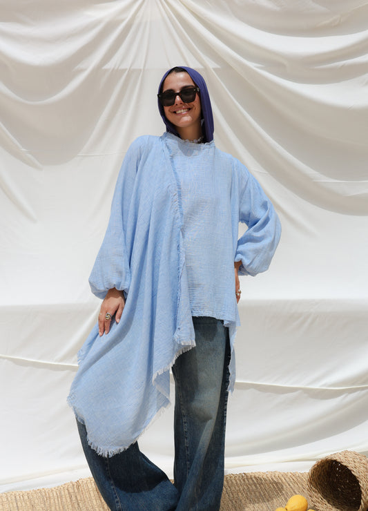 The Move Top in Baby Blue