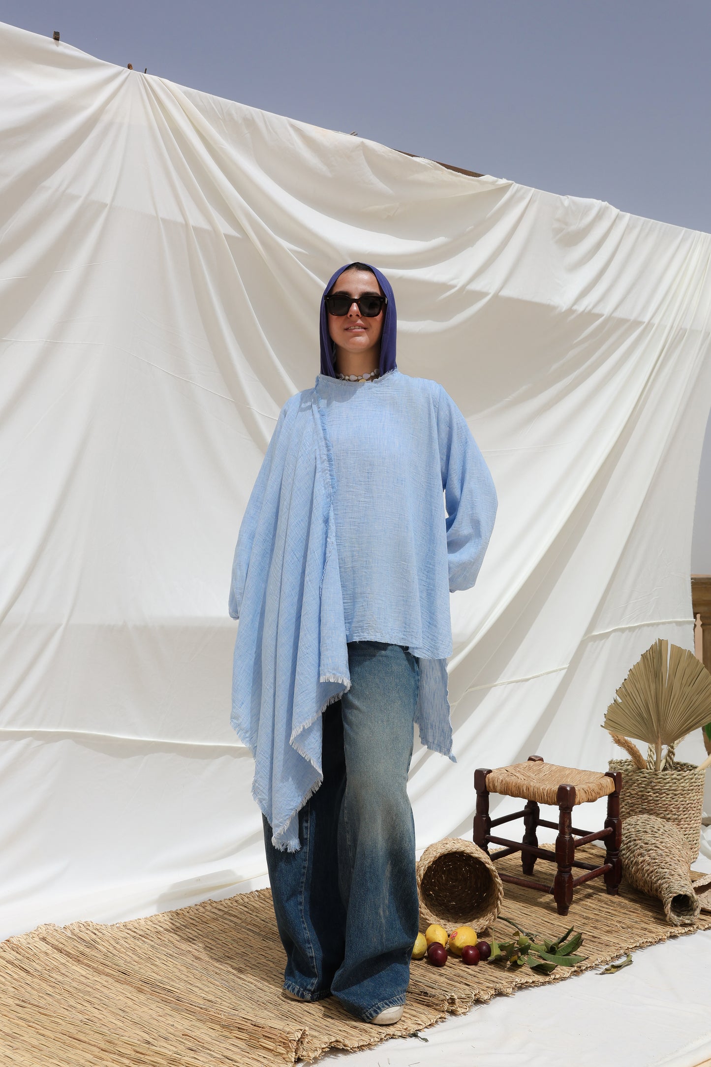 The Move Top in Baby Blue