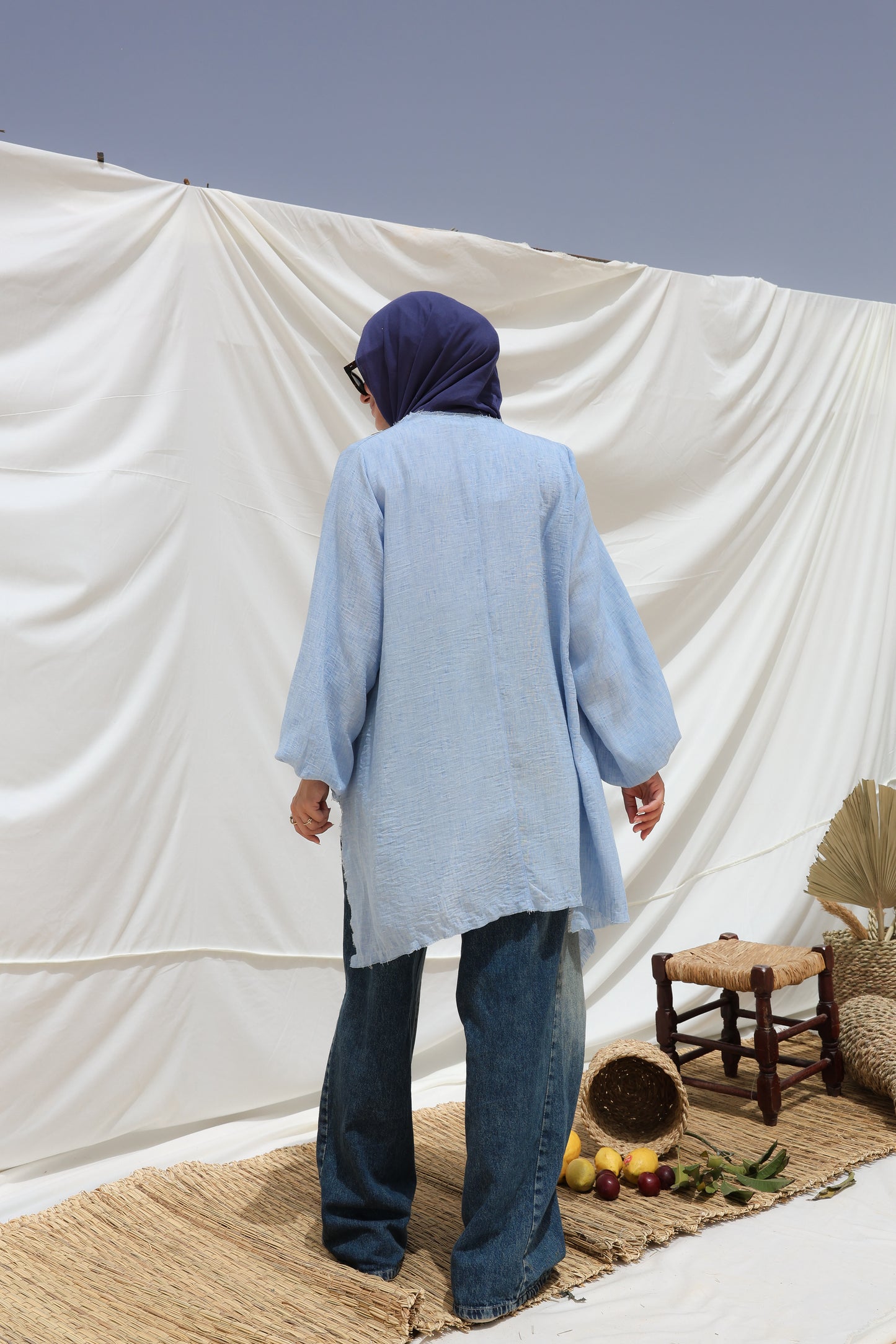 The Move Top in Baby Blue