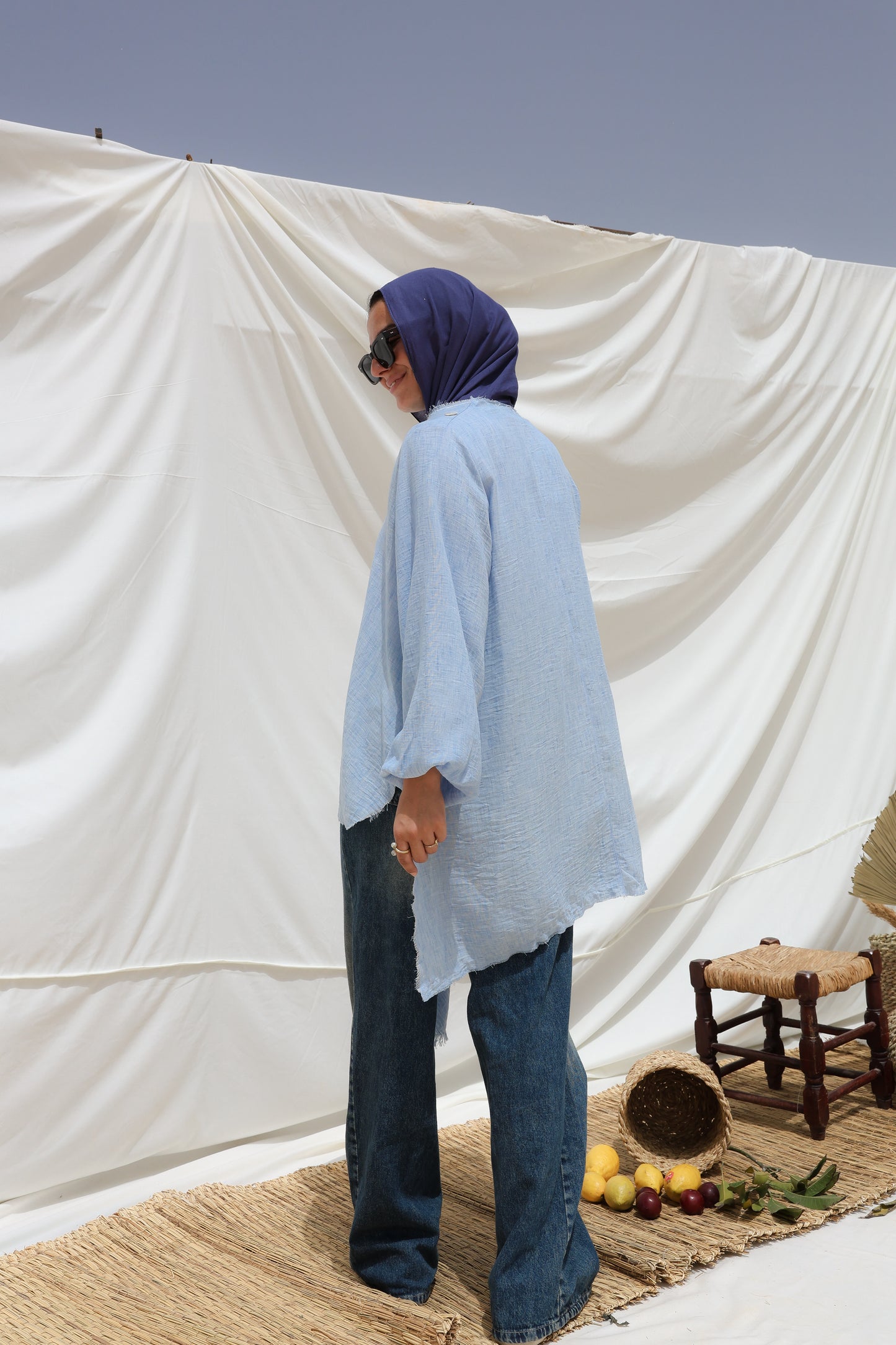 The Move Top in Baby Blue