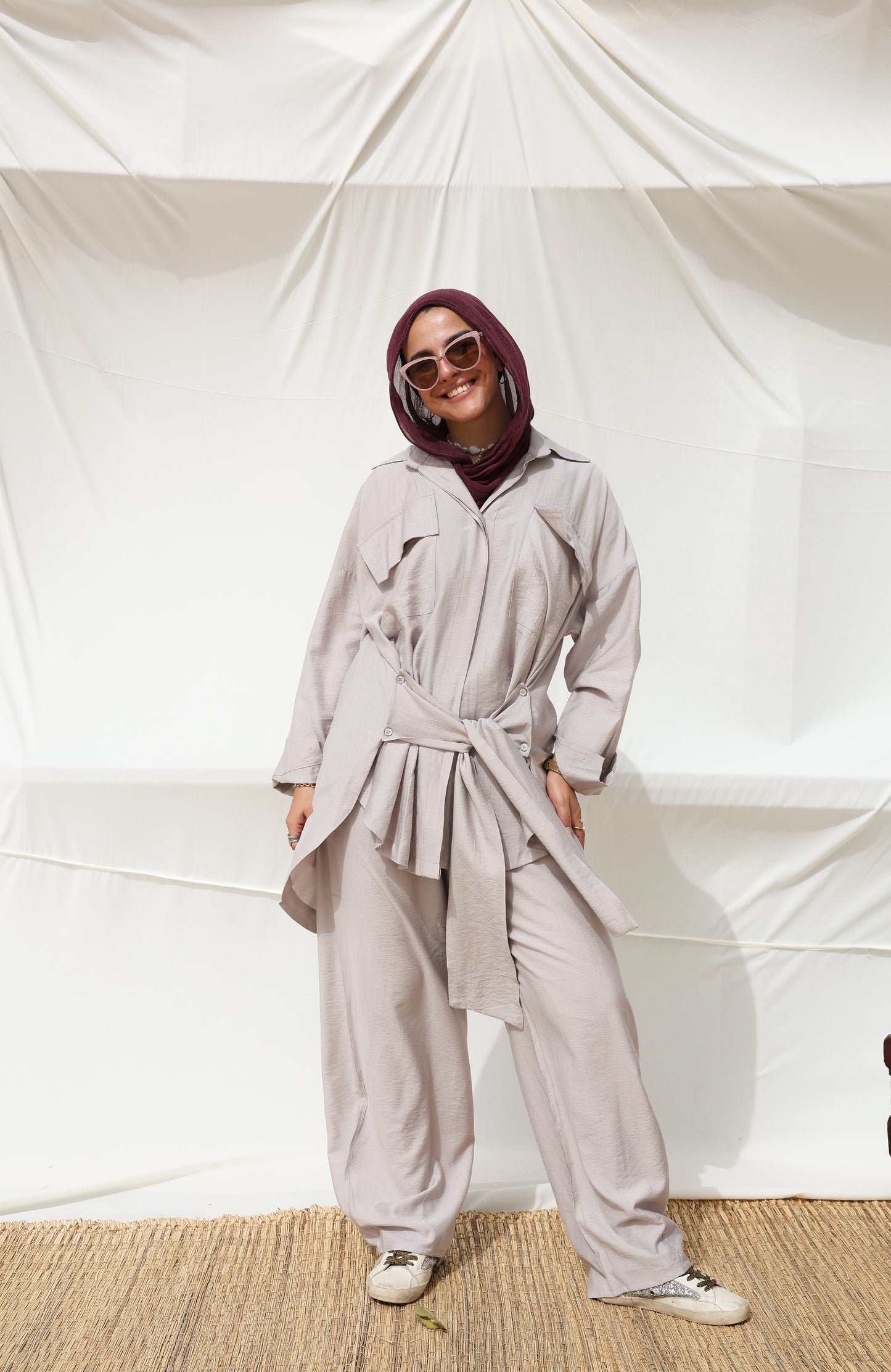 The Sash Set in Light Grey