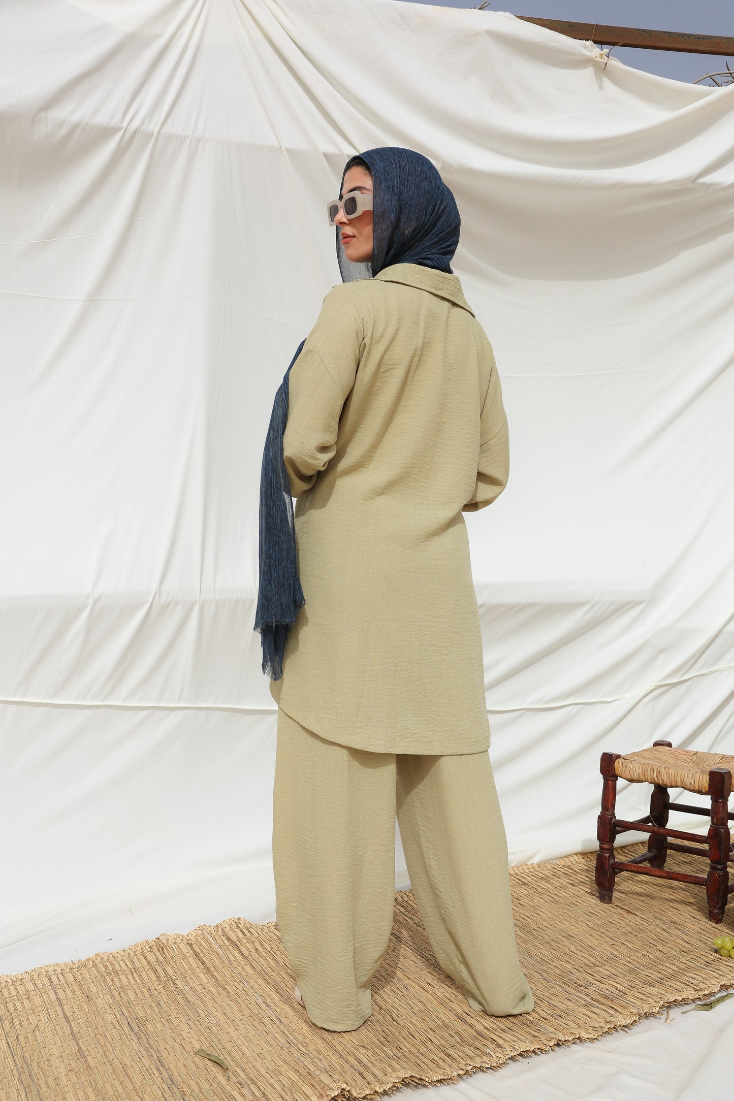 The Sash Set in Olive Mist