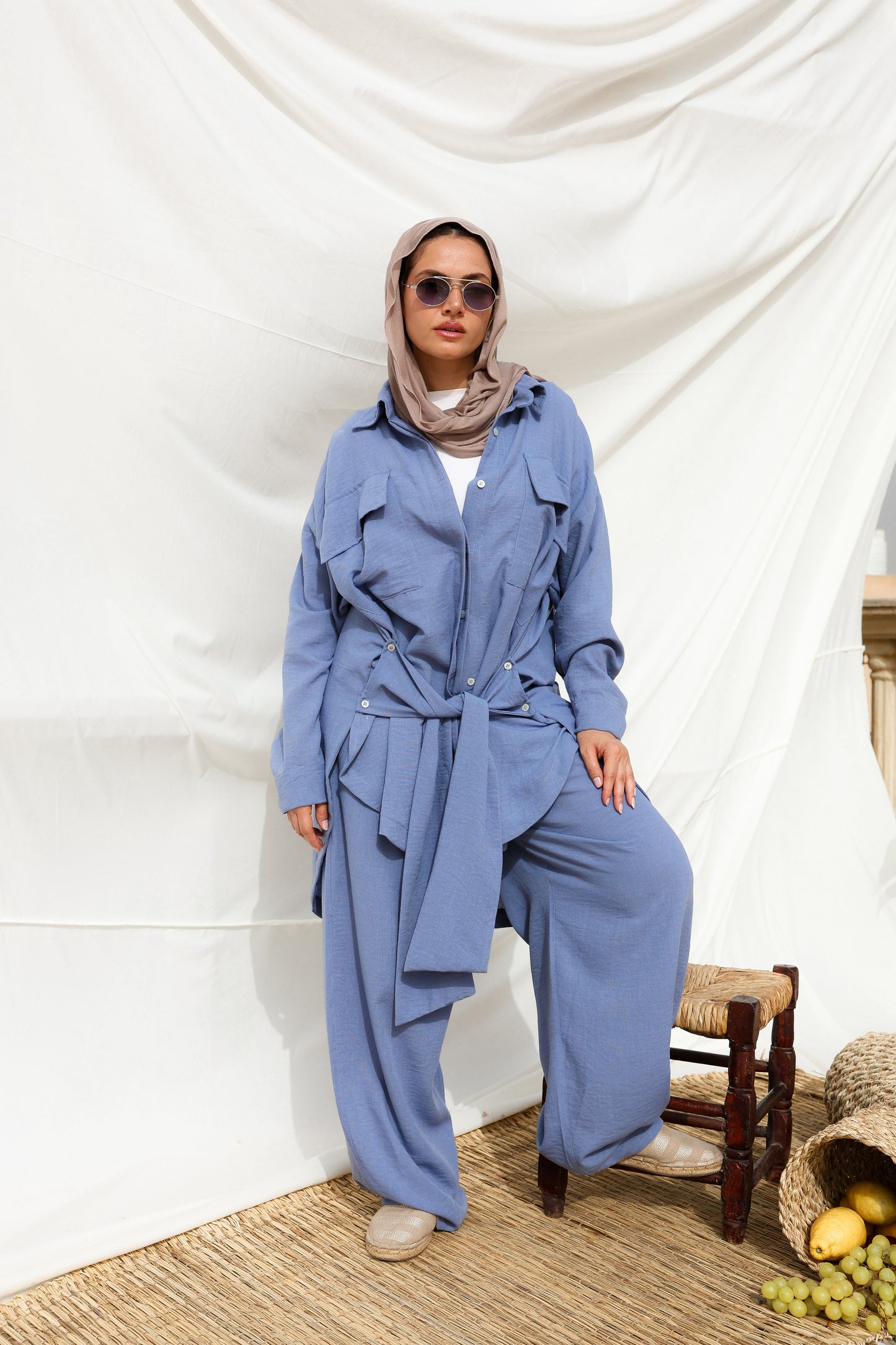 The Sash Set in Blue