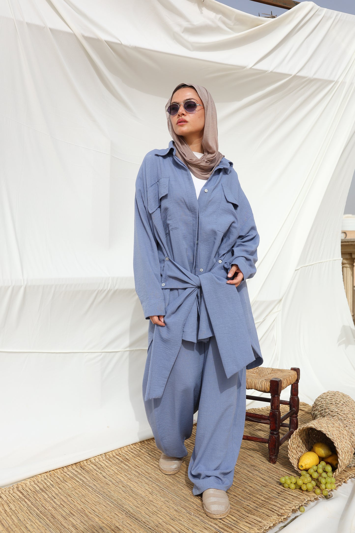 The Sash Set in Blue