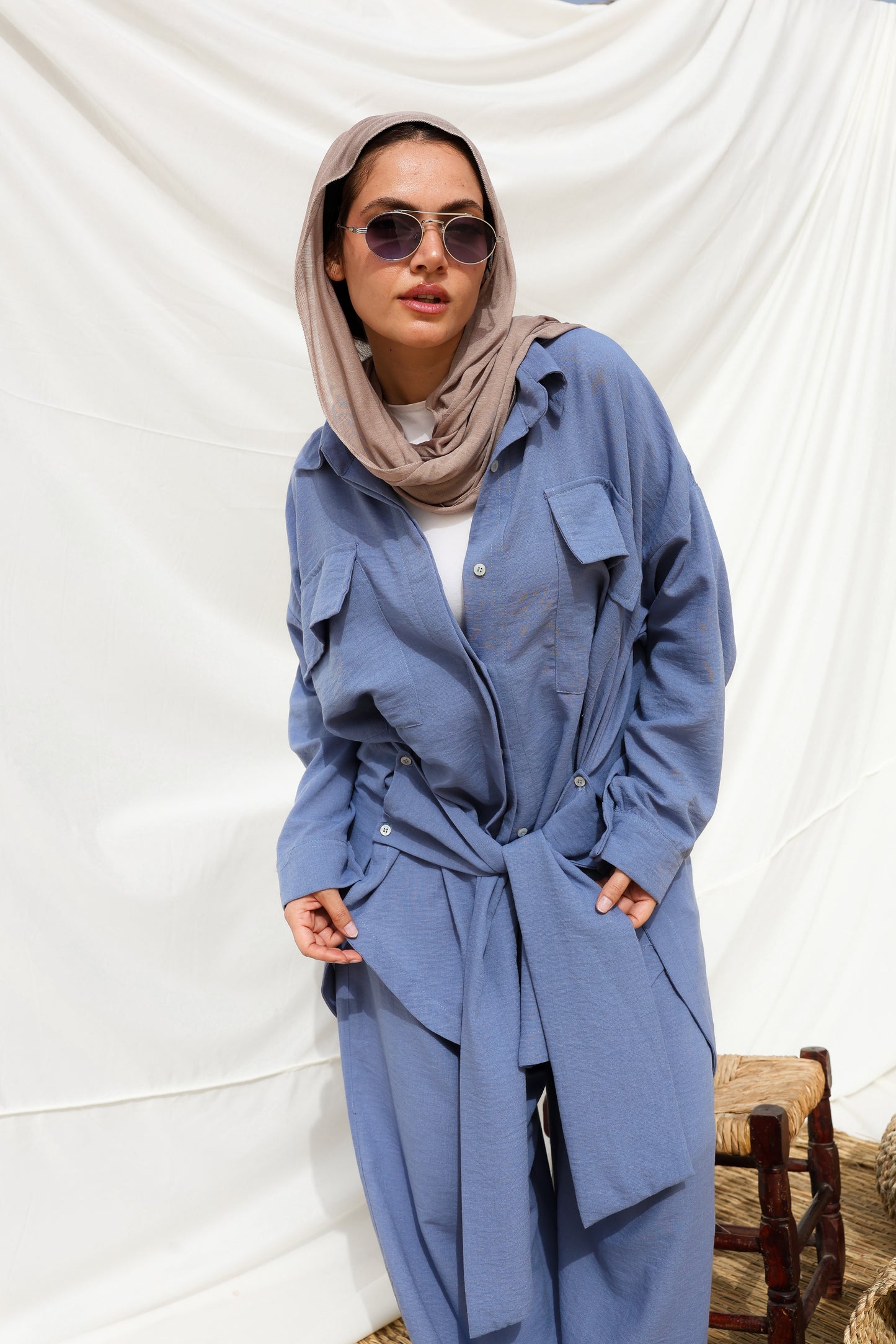 The Sash Set in Blue